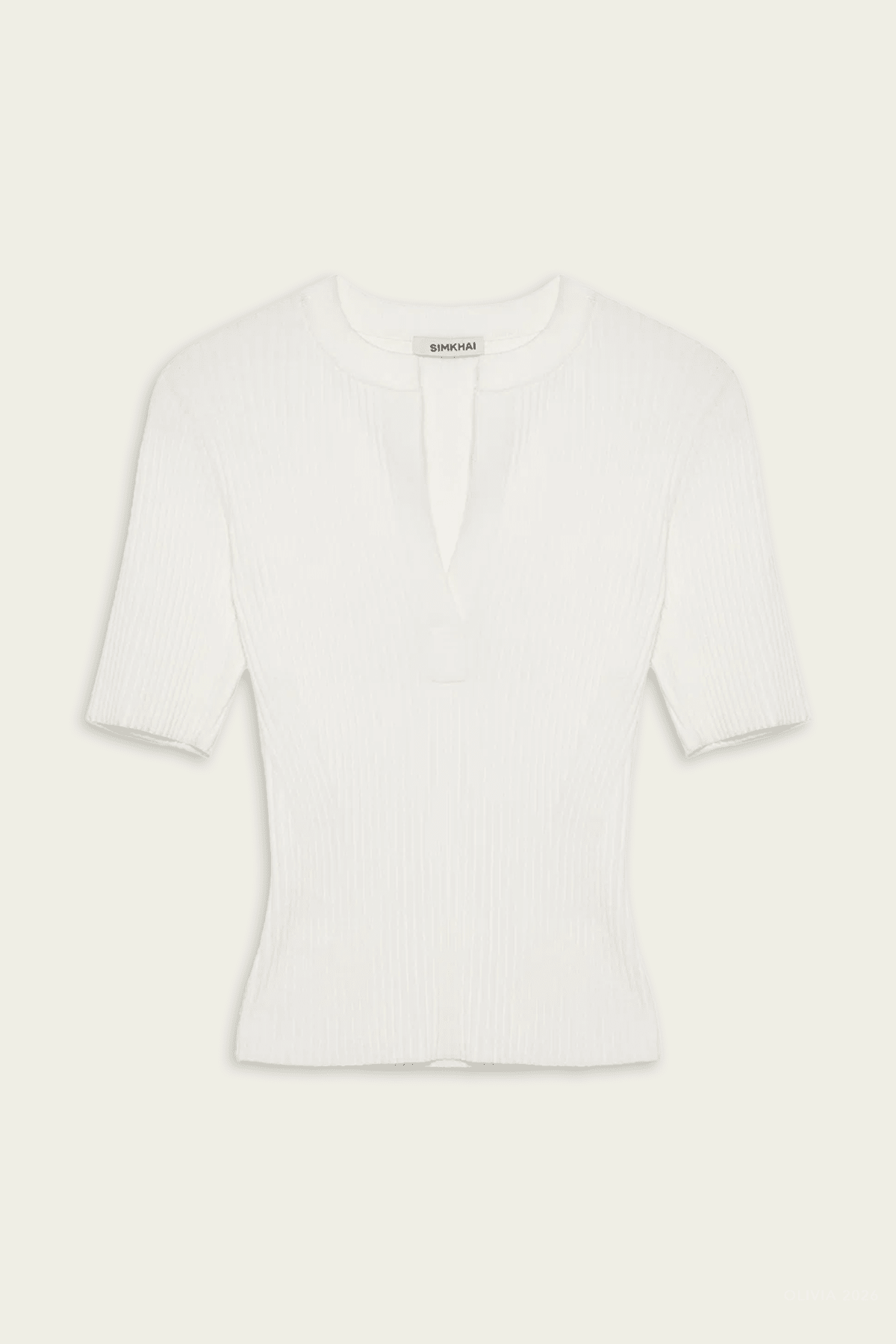 Miley Knit Top in Ivory - shop-olivia.com