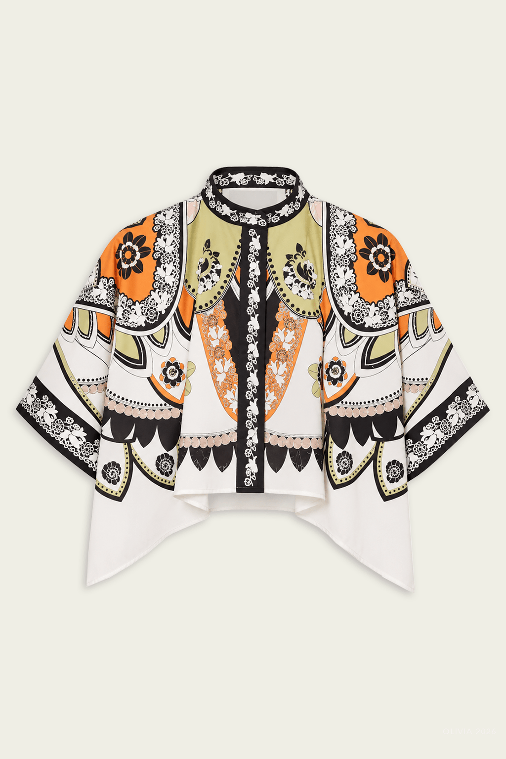 Mini Foulard Shirt Plume Placee