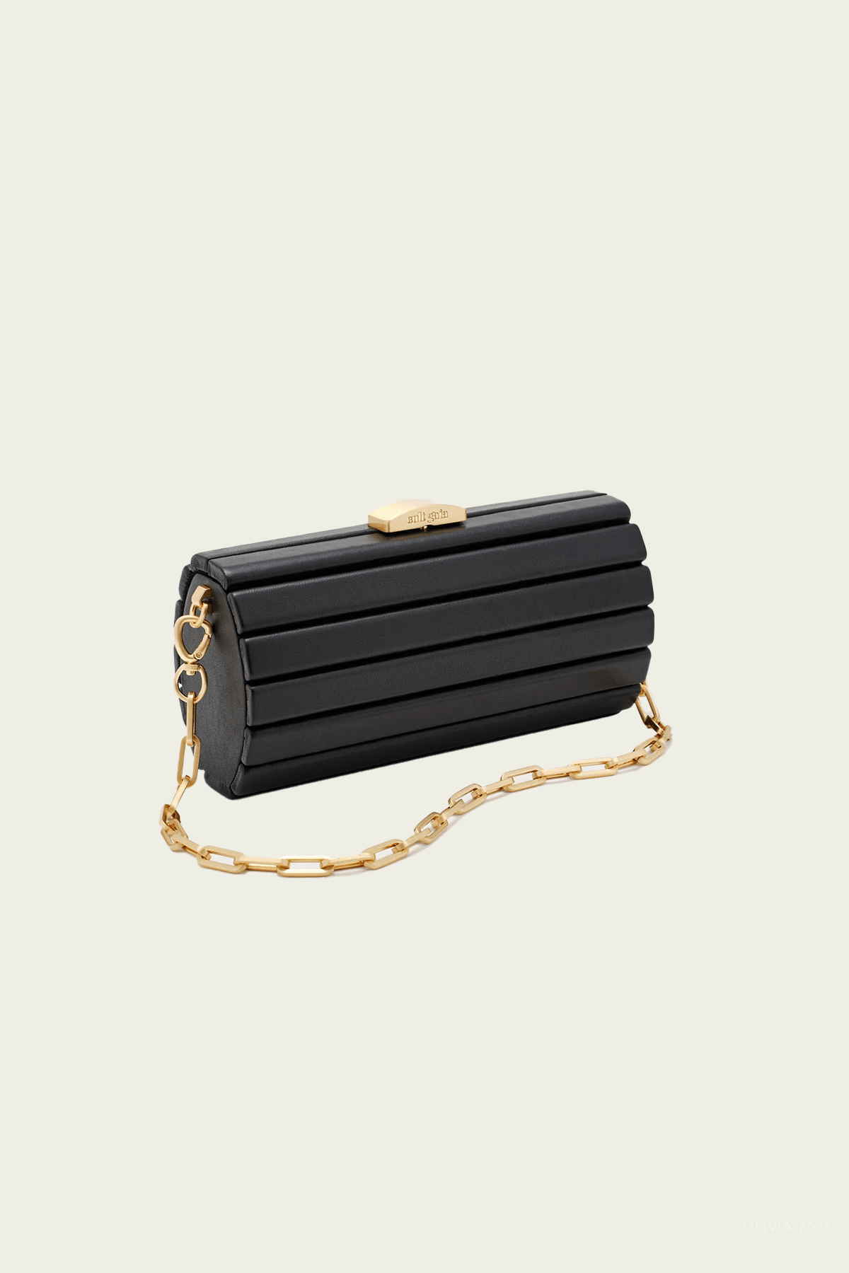 Mini Rolie Polie Clutch in Black - shop - olivia.com