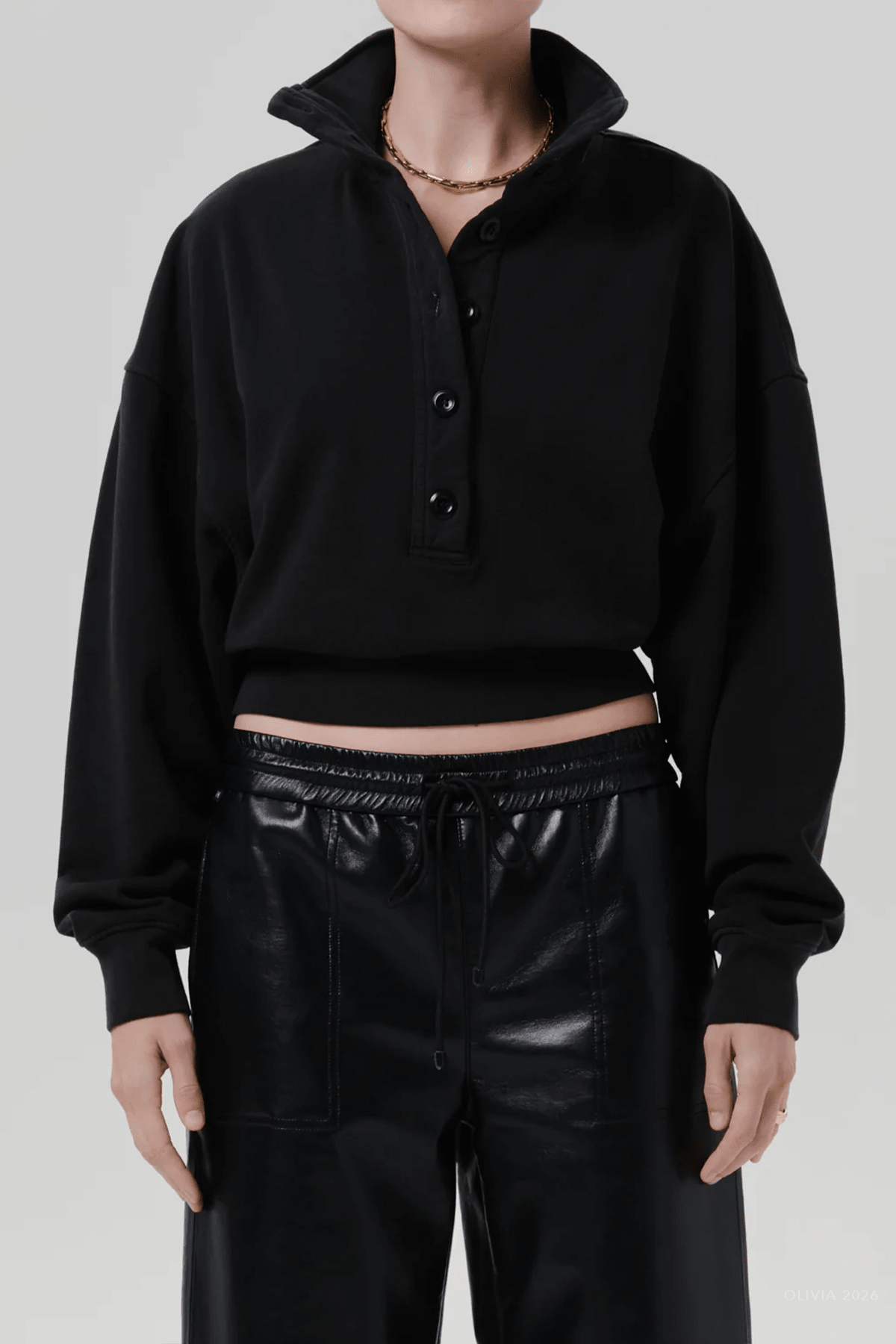 Mirelle Funnel Neck in Juniper - shop-olivia.com