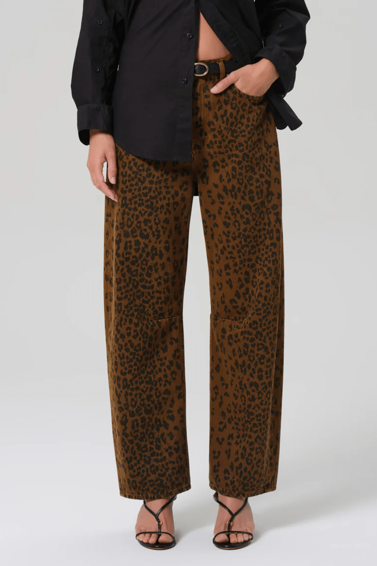 Miro Long Relaxed Jean in Sepia Cheetah - shop - olivia.com