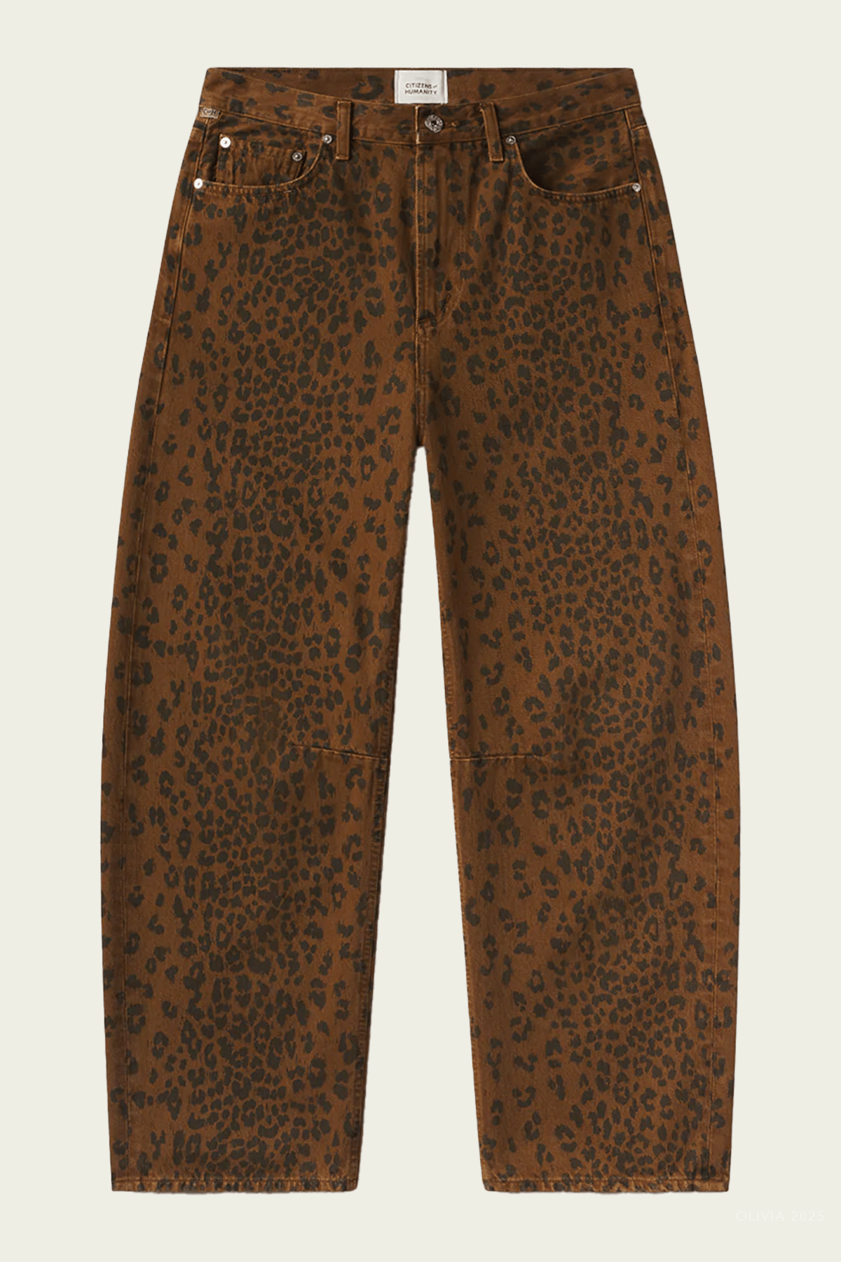 Miro Long Relaxed Jean in Sepia Cheetah - shop - olivia.com