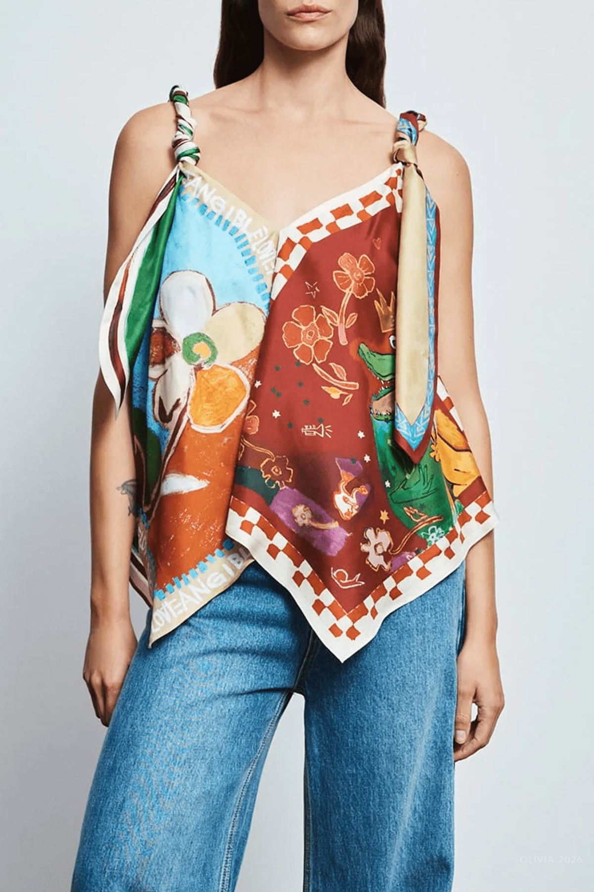 Mlak Silk Top - shop-olivia.com