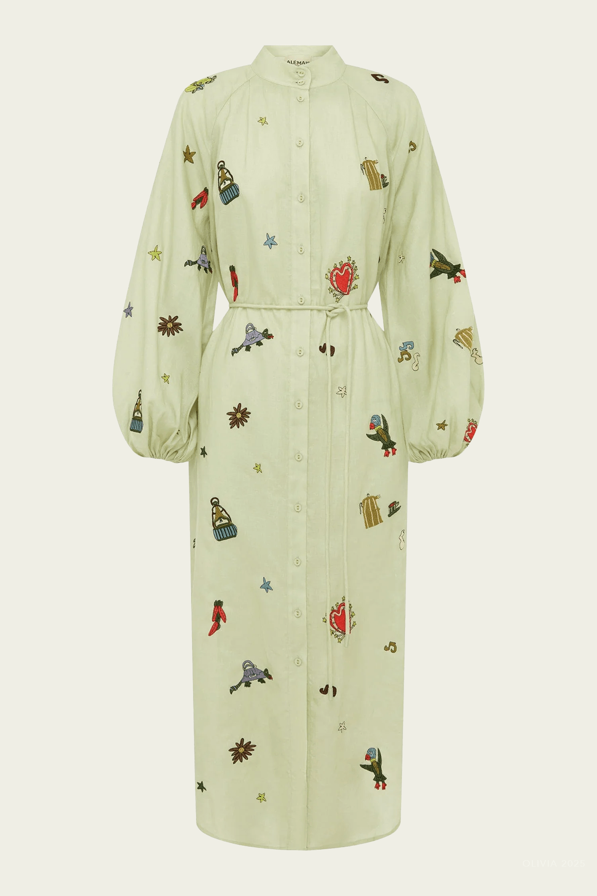 Montie Shirtdress in Sage - shop - olivia.com