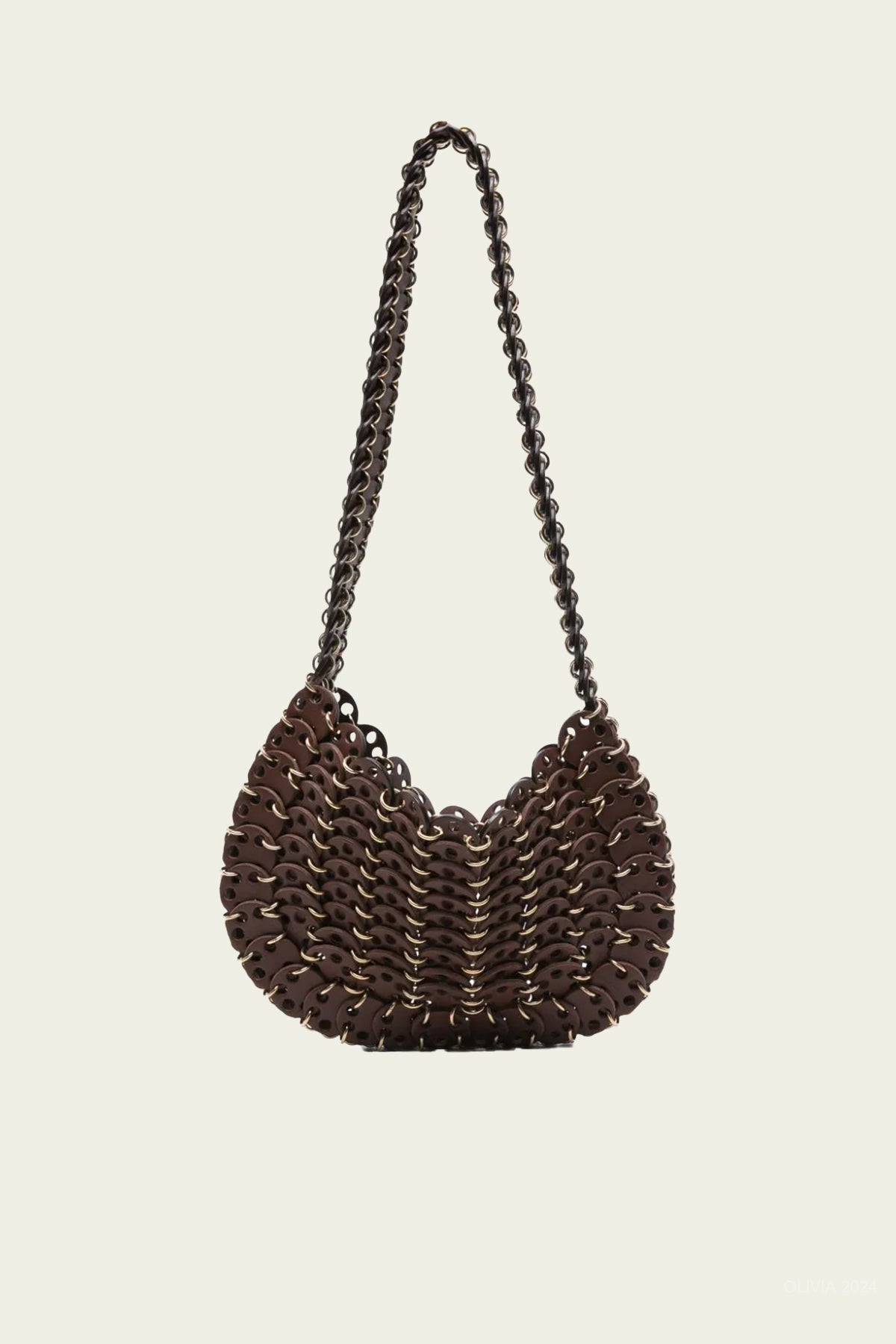 Moon Leather Bag in Dark Brown - shop - olivia.com