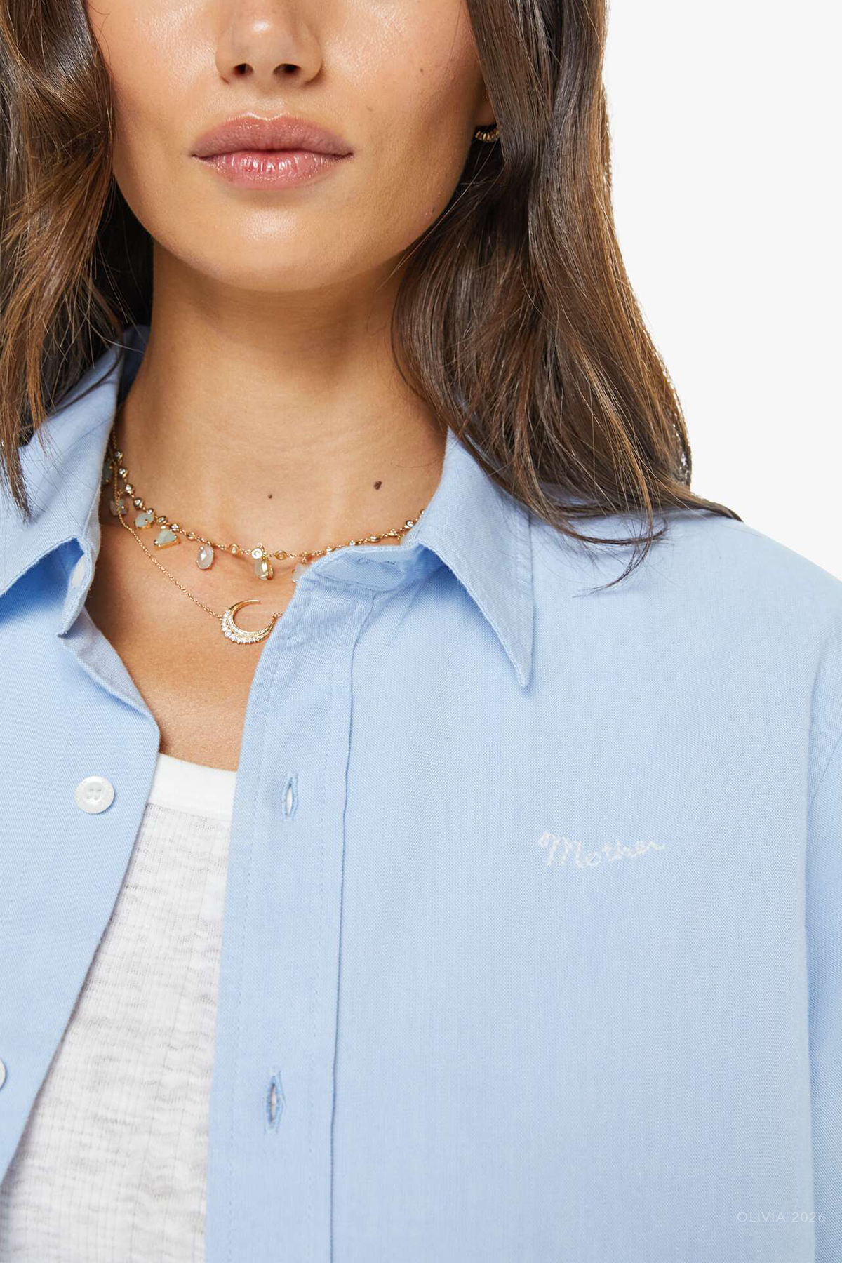 The Bestie Shirt in Light Blue