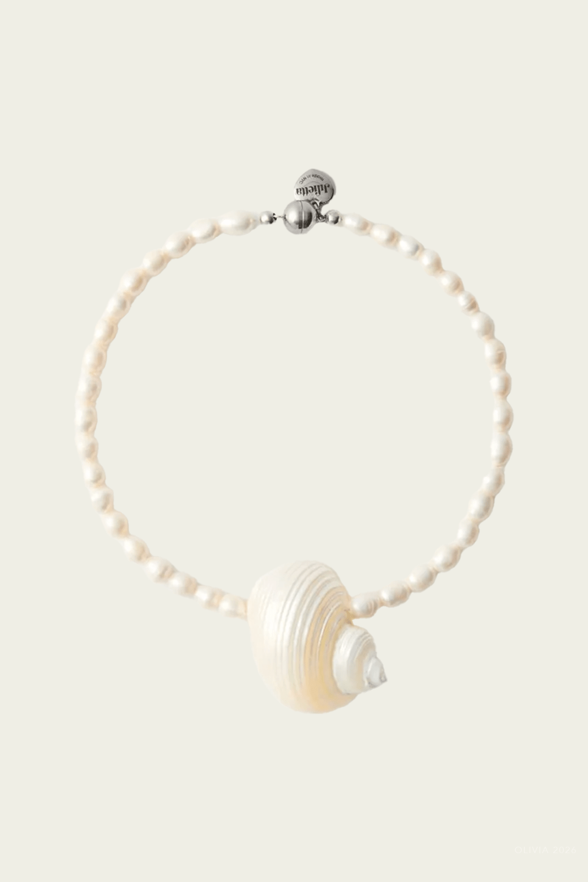 Mykonos Necklace in Pearl - shop-olivia.com