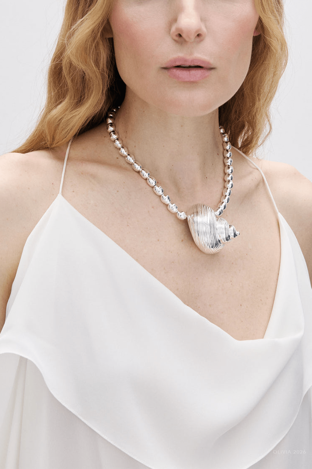 Mykonos Necklace in Silver - shop-olivia.com