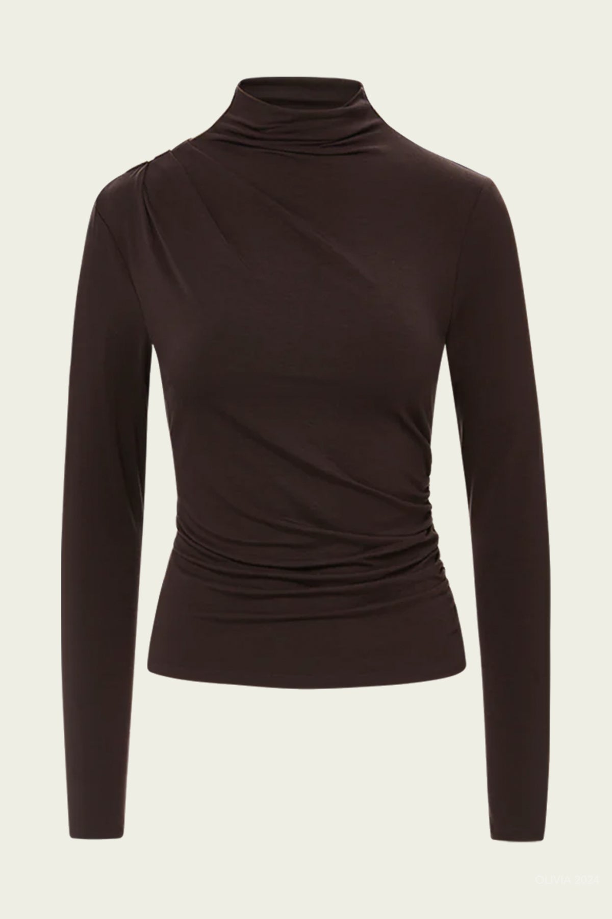 Mylie Top in Dark Chocolate - shop - olivia.com