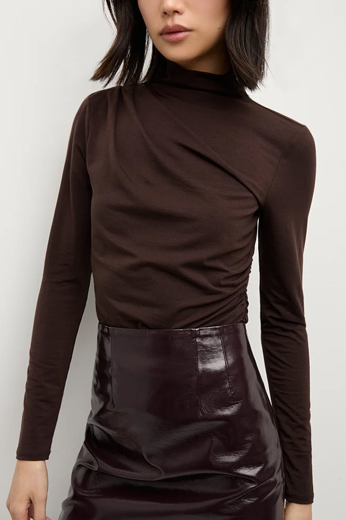 Mylie Top in Dark Chocolate - shop - olivia.com