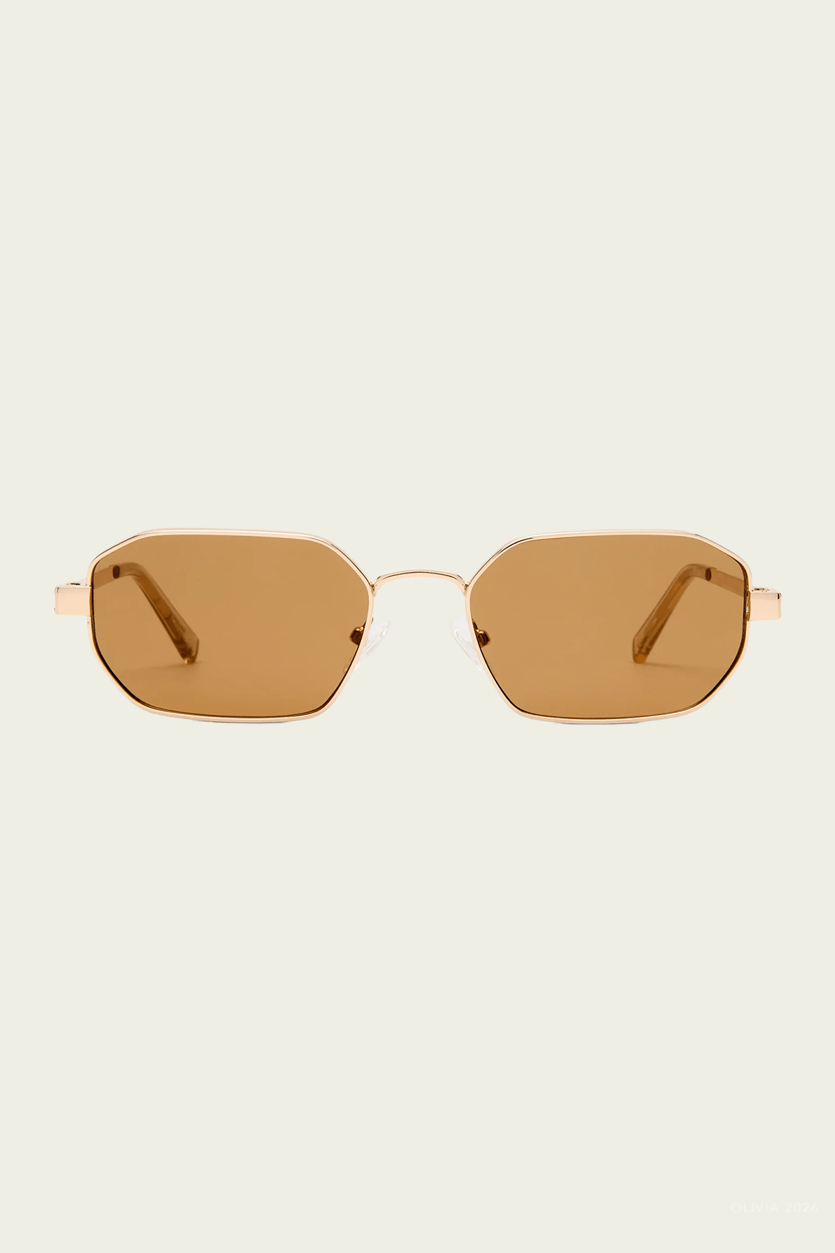 Mythic Square Sunglasses in Gold - shop-olivia.com