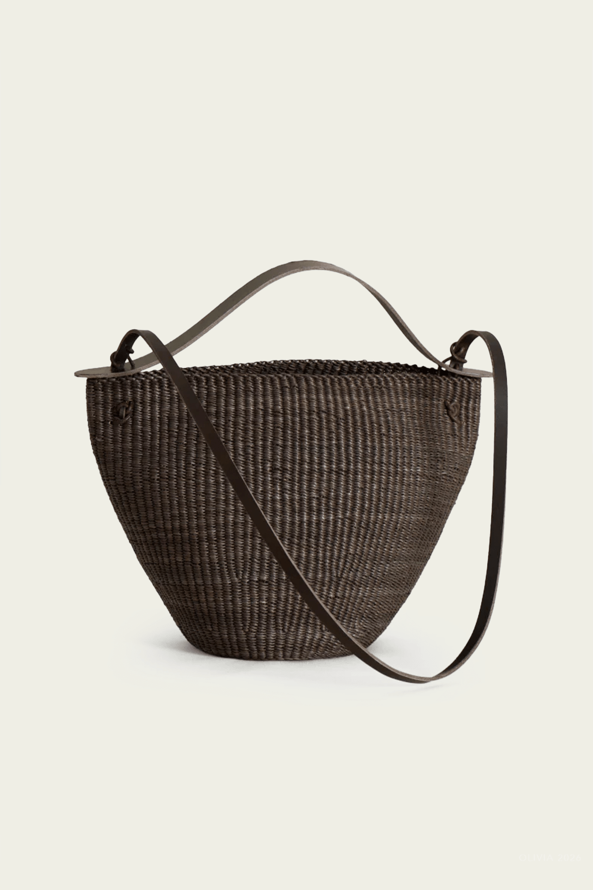N.42 Bell Medium Bag in Brown - shop-olivia.com