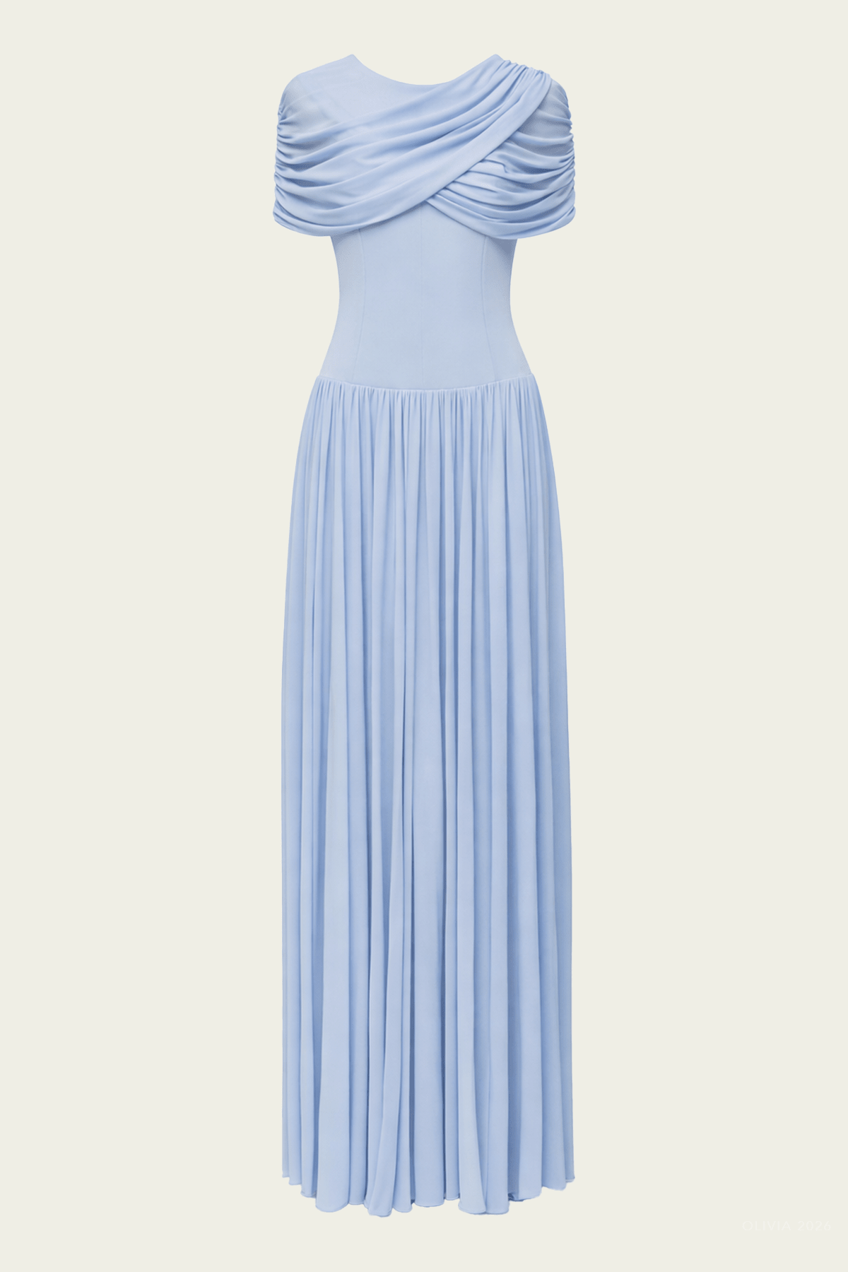 Nancie Cape Maxi Dress in Tidepool - shop - olivia.com