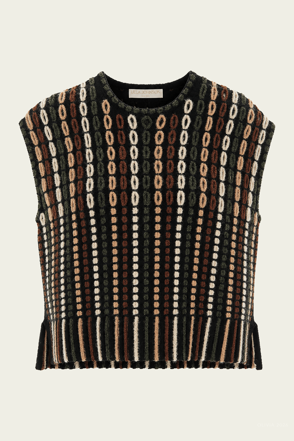 Natia Short-Sleeve Knit Top in Noctis - shop-olivia.com