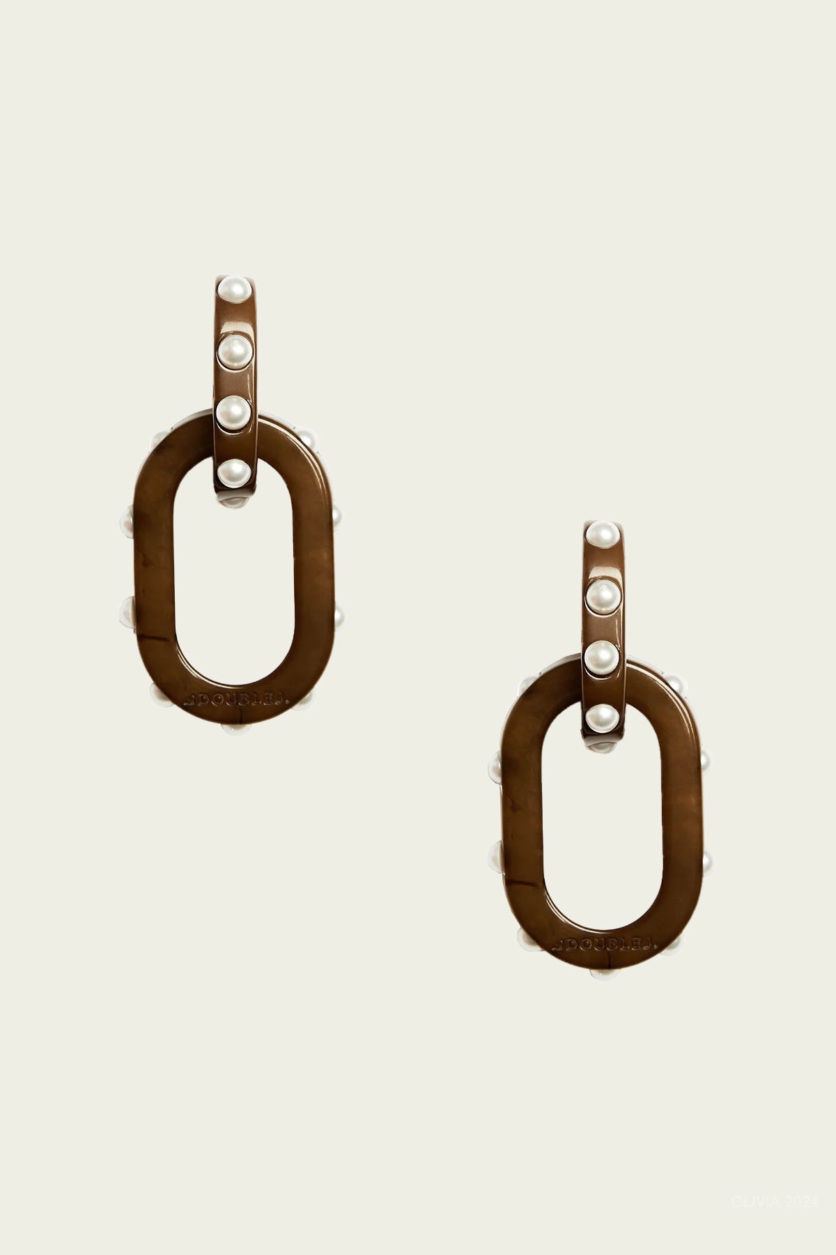 Nefertiti Double Earrings in Tortoiseshell - shop - olivia.com