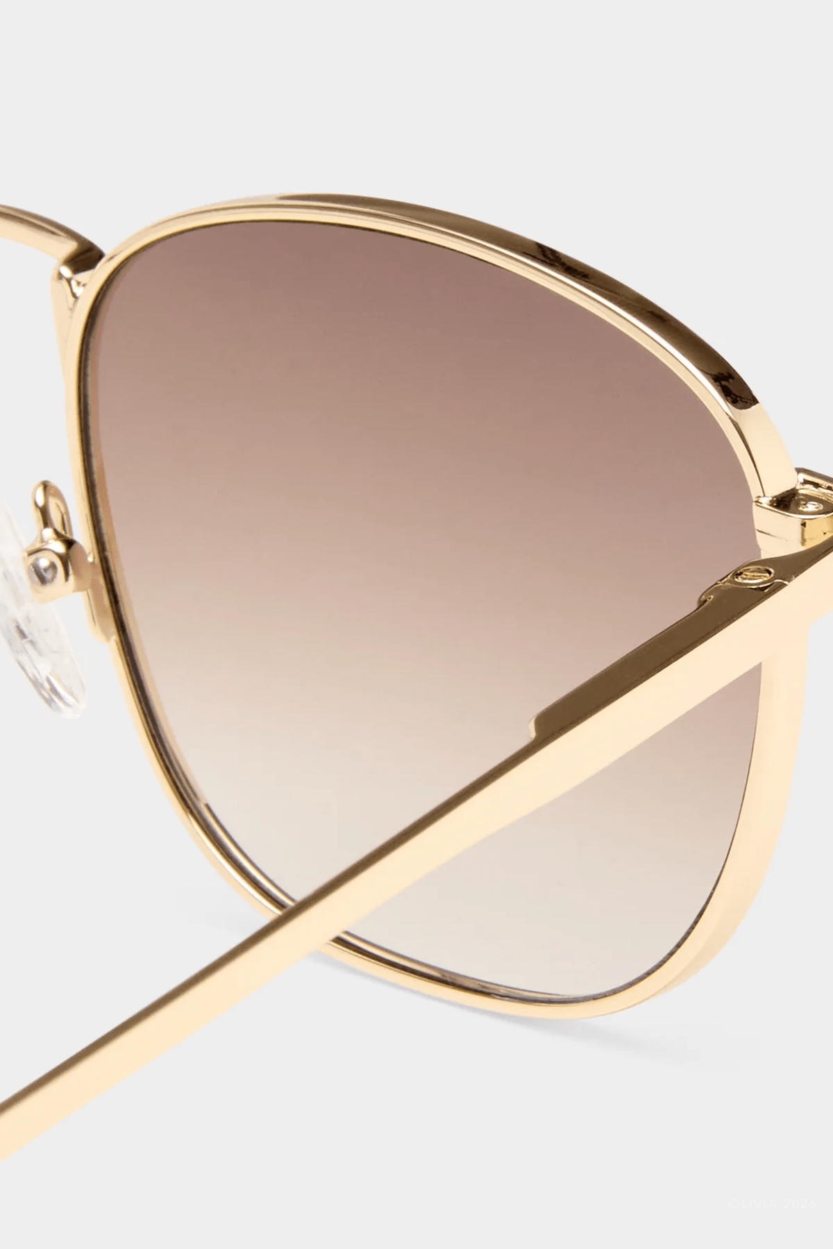 Neptune Deux Square Sunglasses in Gold - shop-olivia.com
