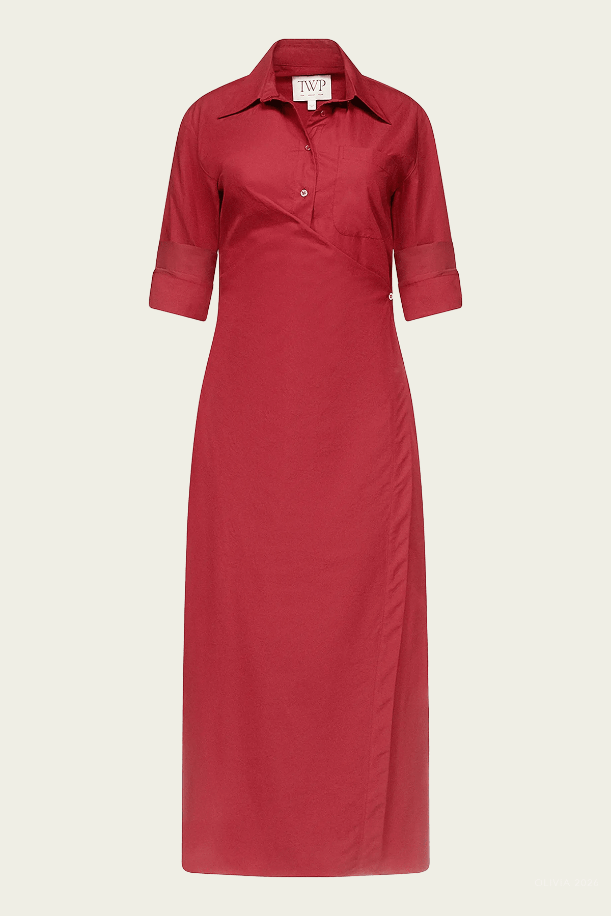 New Earl Dress in Karanda Red - shop-olivia.com