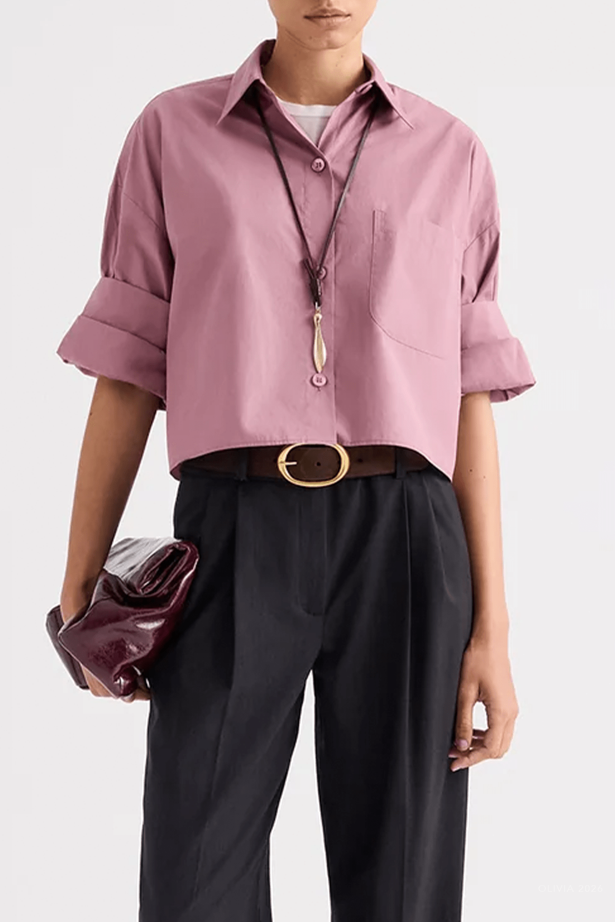 Next Ex Shirt in Plum - shop-olivia.com