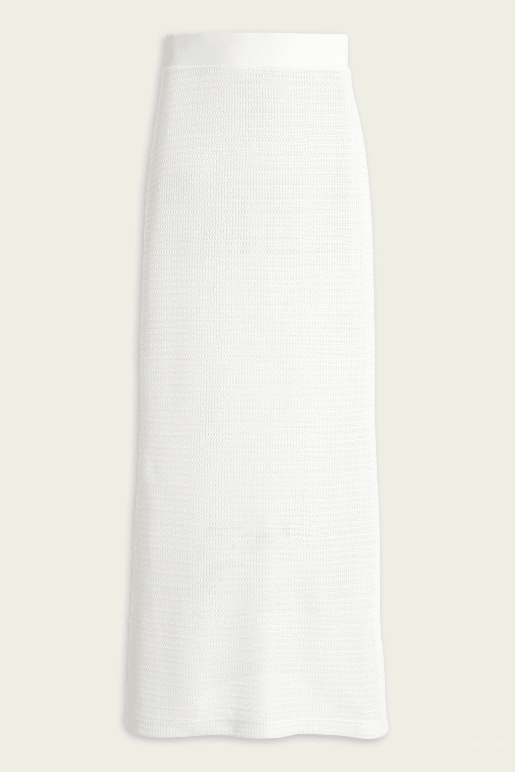 Nicky Midi Skirt in White