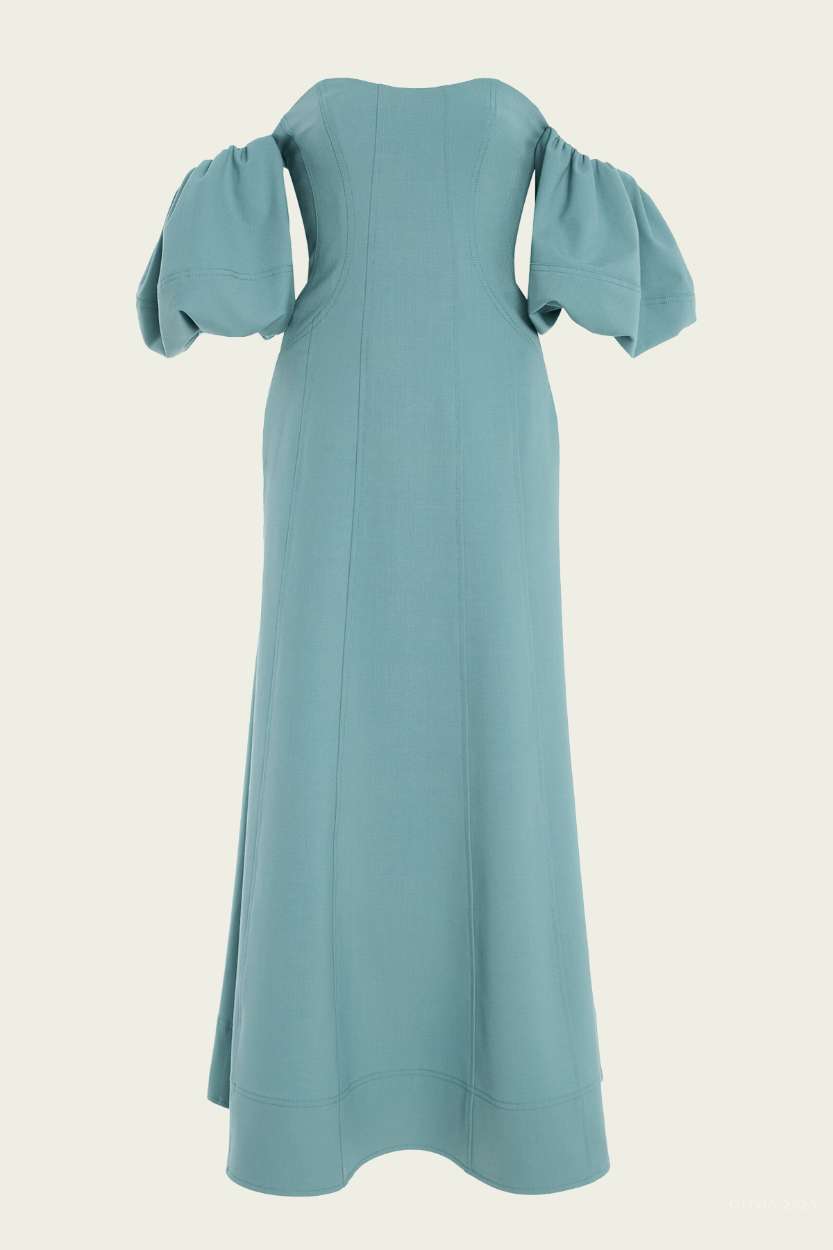 Nina Off - the - Shoulder Dress in Ocean - shop - olivia.com