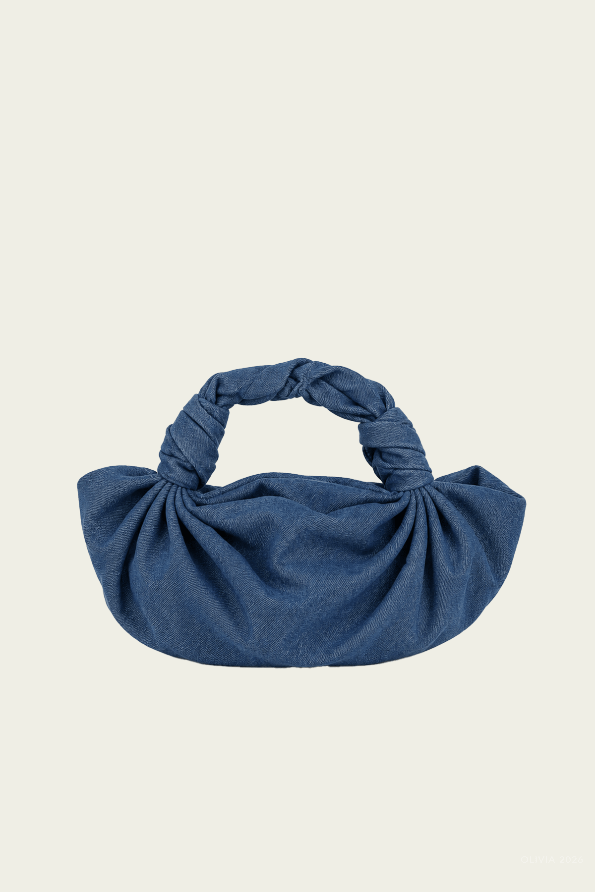 NLA Knot Bag in Denim - shop-olivia.com