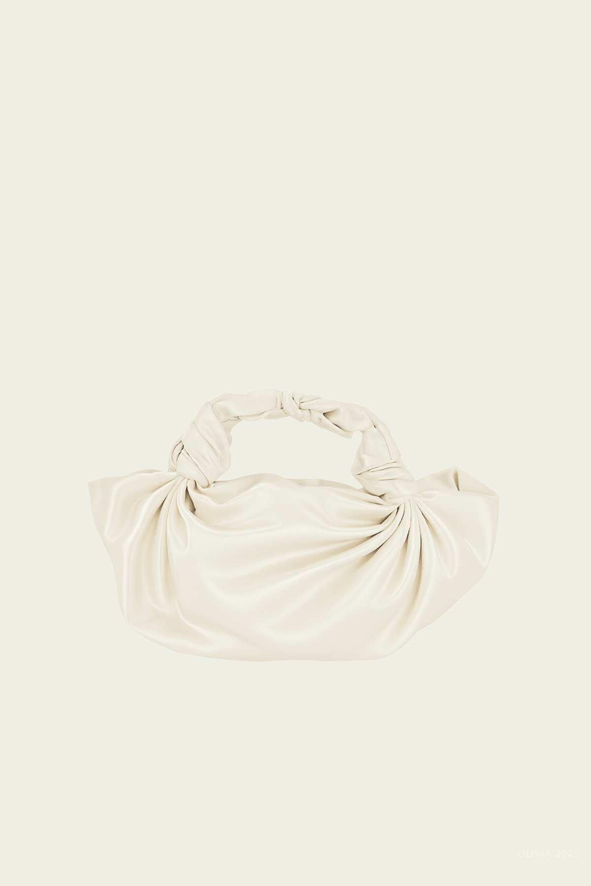 NLA Silk Knot Bag in Ivory - shop - olivia.com