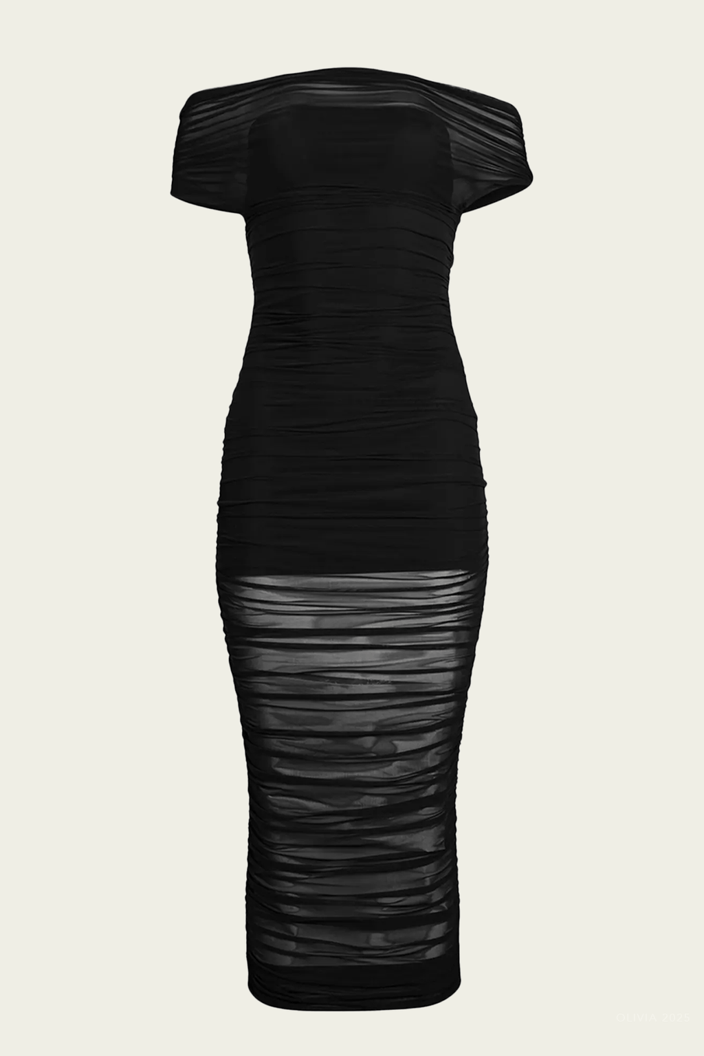 noel mesh midi dress Noel Mesh Midi Dress in Black