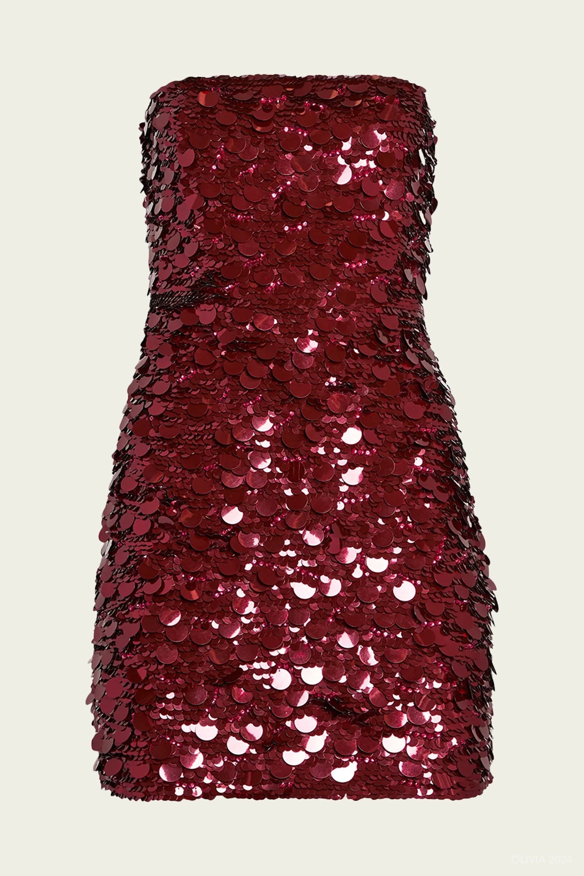 Nolia Sequin Mini Dress in Mulberry - shop - olivia.com