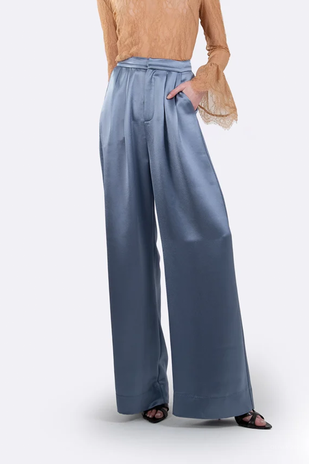 Paris Pant in Steel Blue