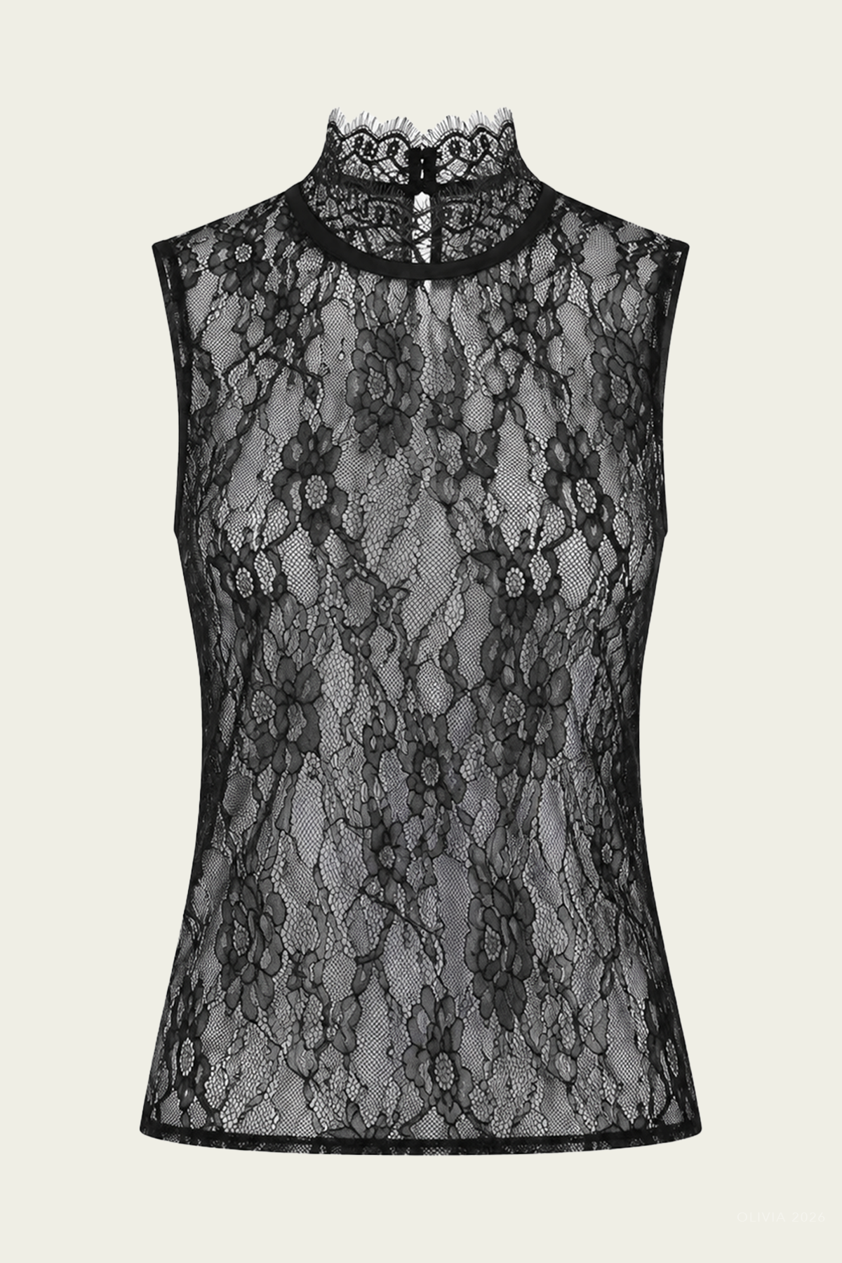 Layla Lace Top in Black