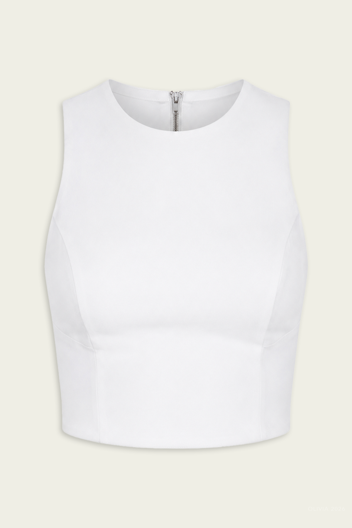 Tessa Crop Top in White
