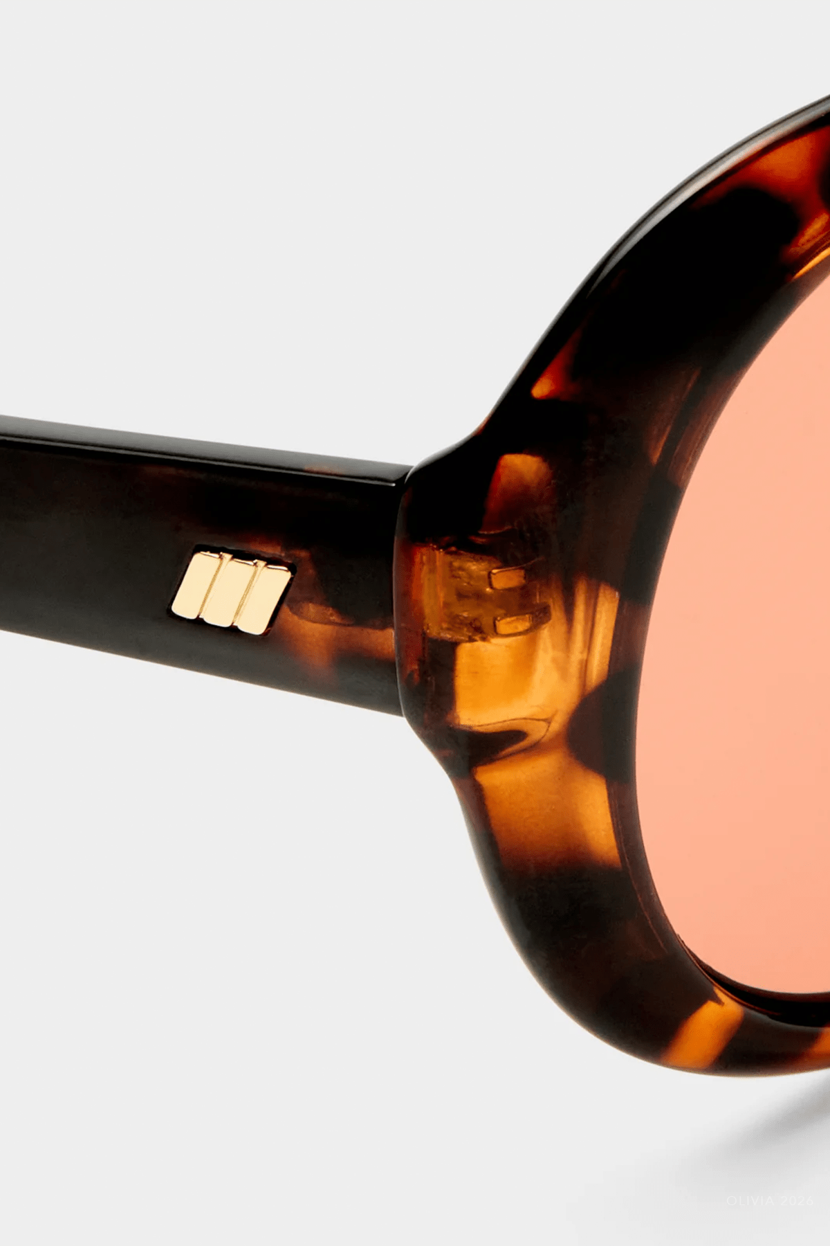 Obsession Shield Sunglasses in Tort - shop-olivia.com