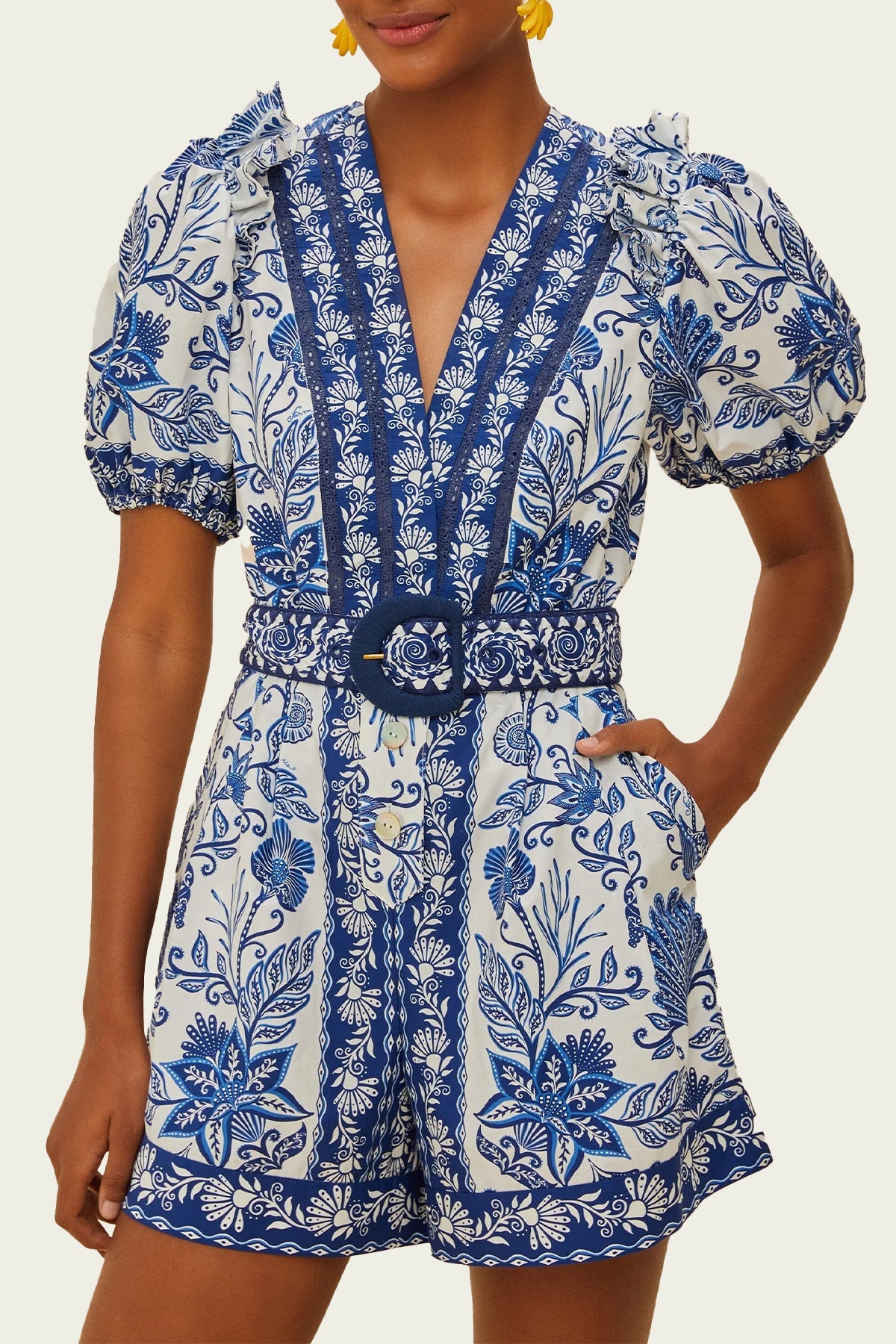 Off - White Shell Garden Romper - shop - olivia.com