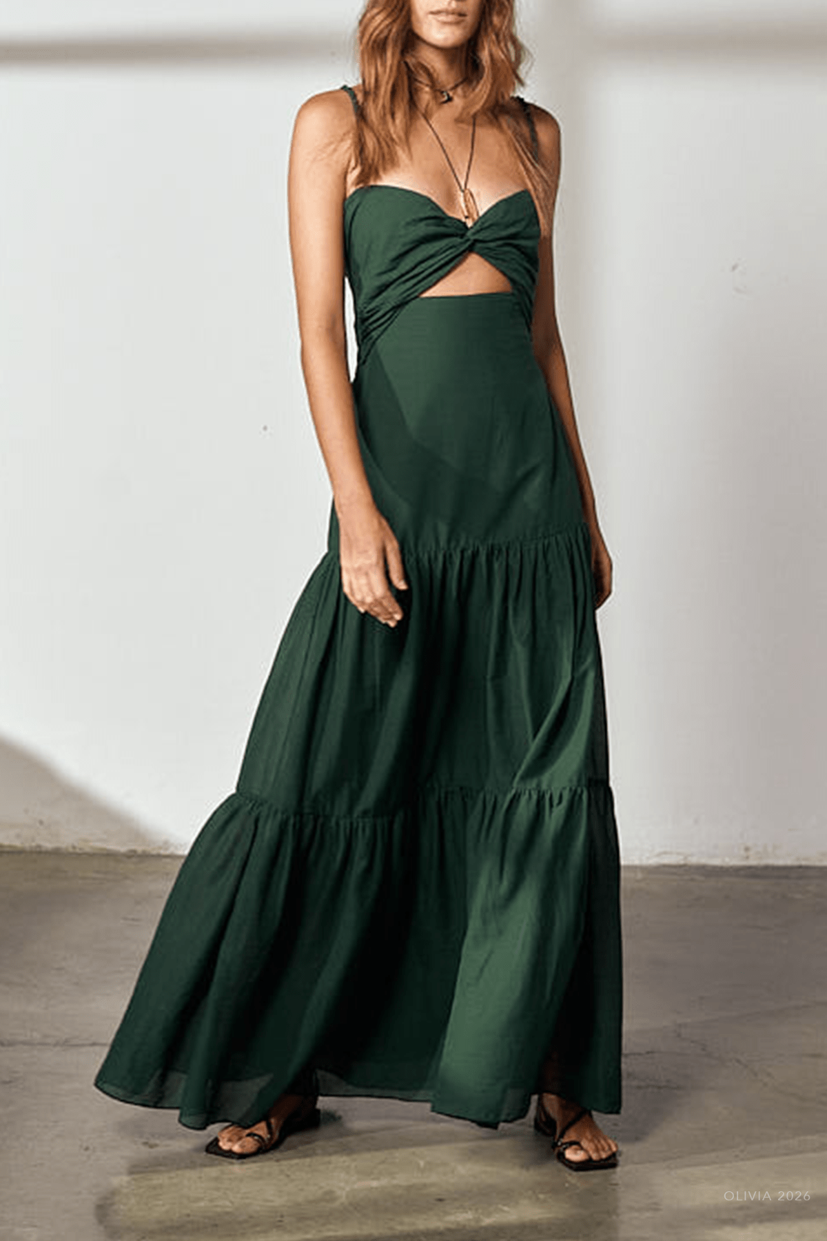 Olivia Dress in Forest Green - shop - olivia.com
