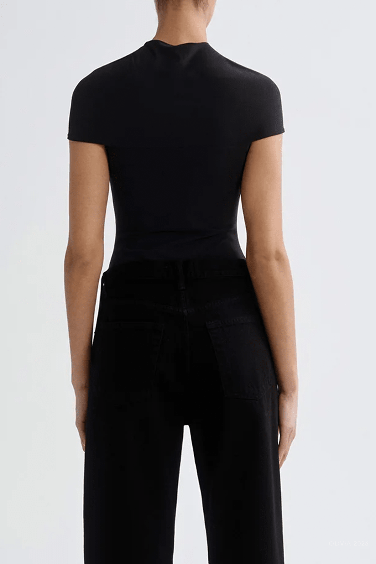 Olympia Bodysuit in Black - shop-olivia.com