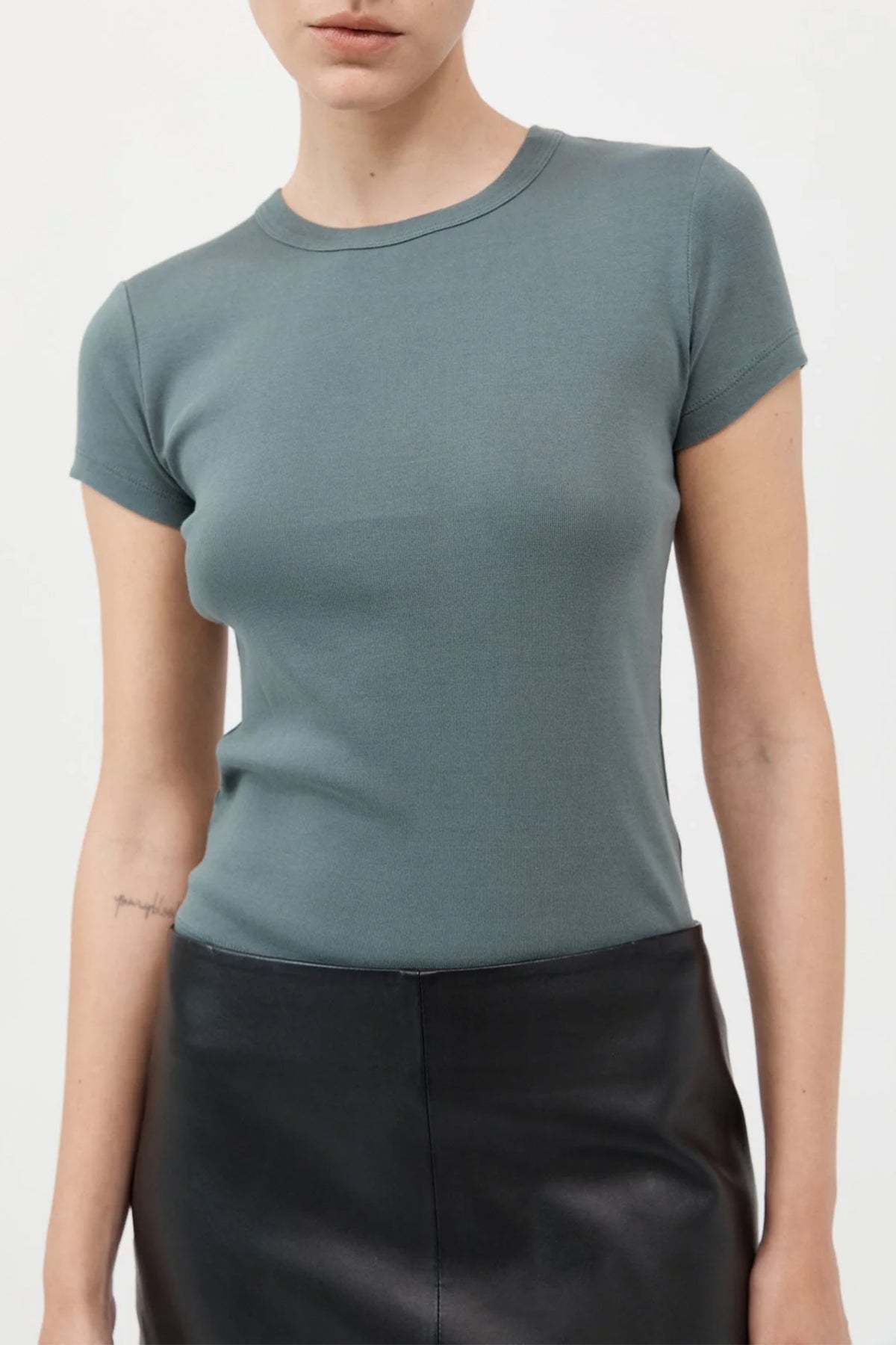 Organic Cotton Baby Tee in Balsam Green - shop - olivia.com