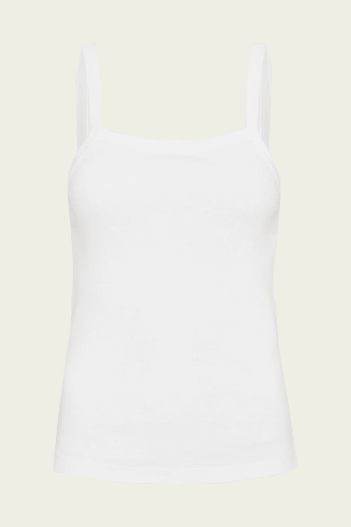 Organic Cotton Square Neck Tank in White - shop - olivia.com