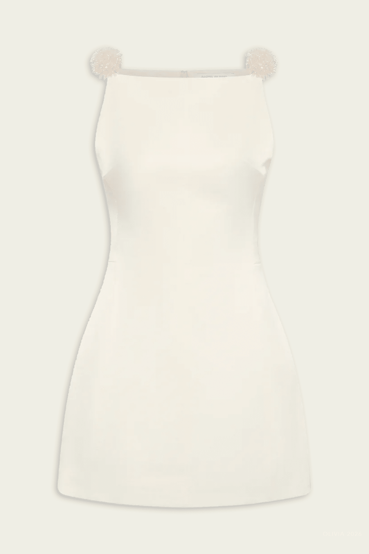 Oryx Mini Dress in Ivory - shop-olivia.com