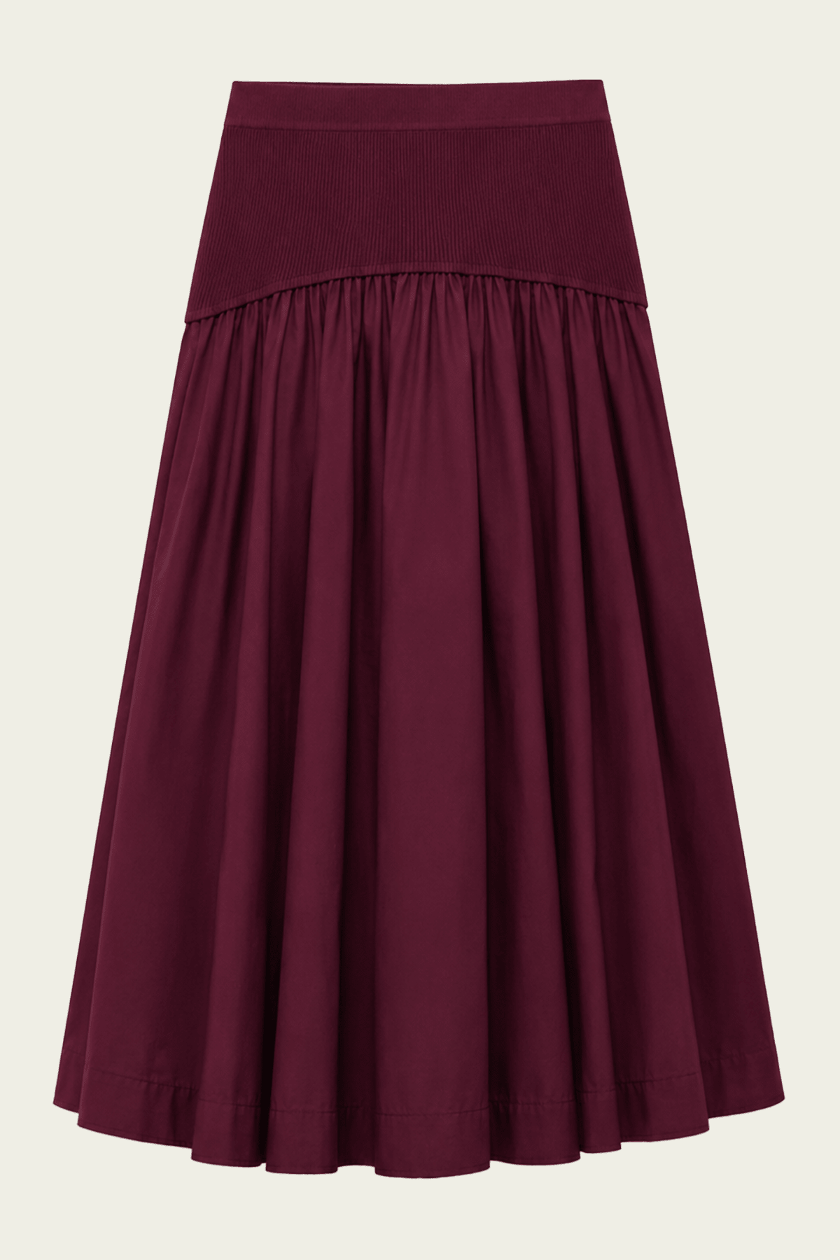 Ovie Cotton Skirt in Fig - shop-olivia.com