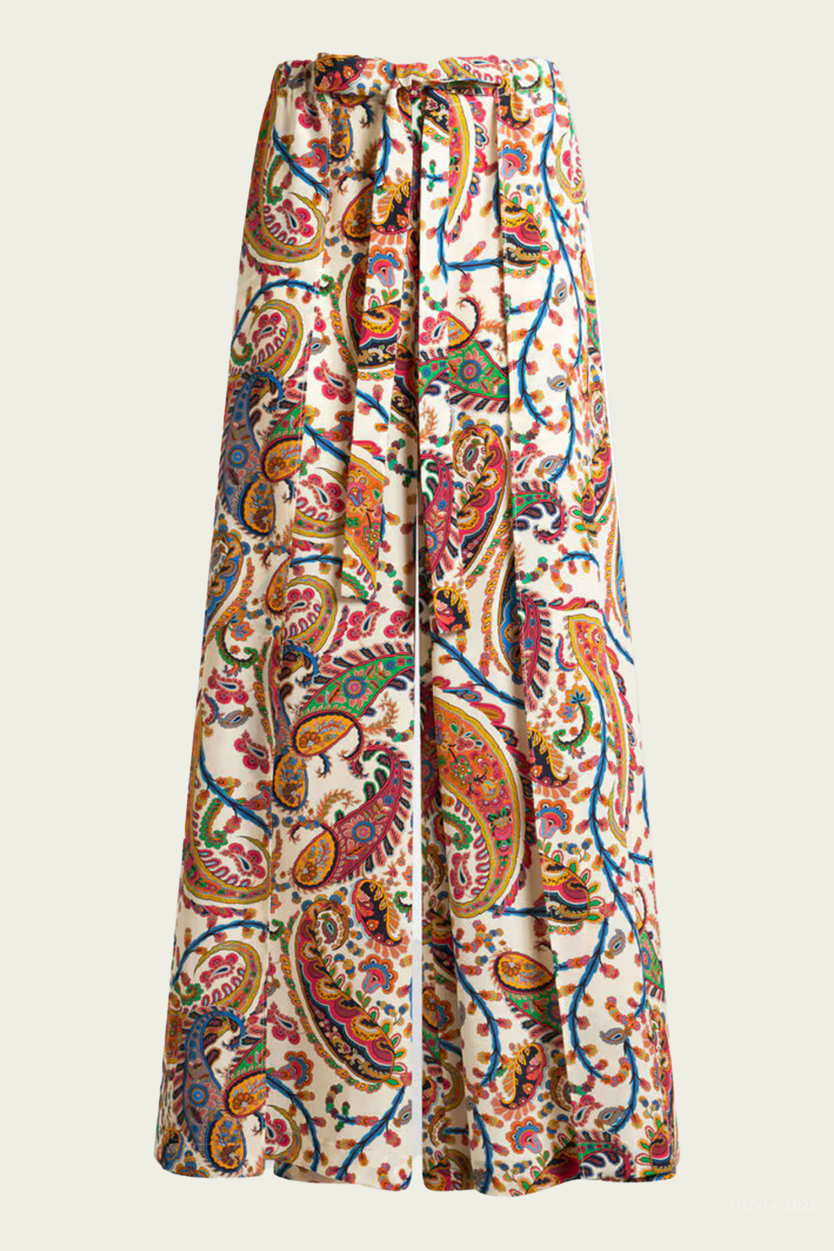 Paisley - Print Beach Wide - Leg Pants in Multicolor - shop - olivia.com
