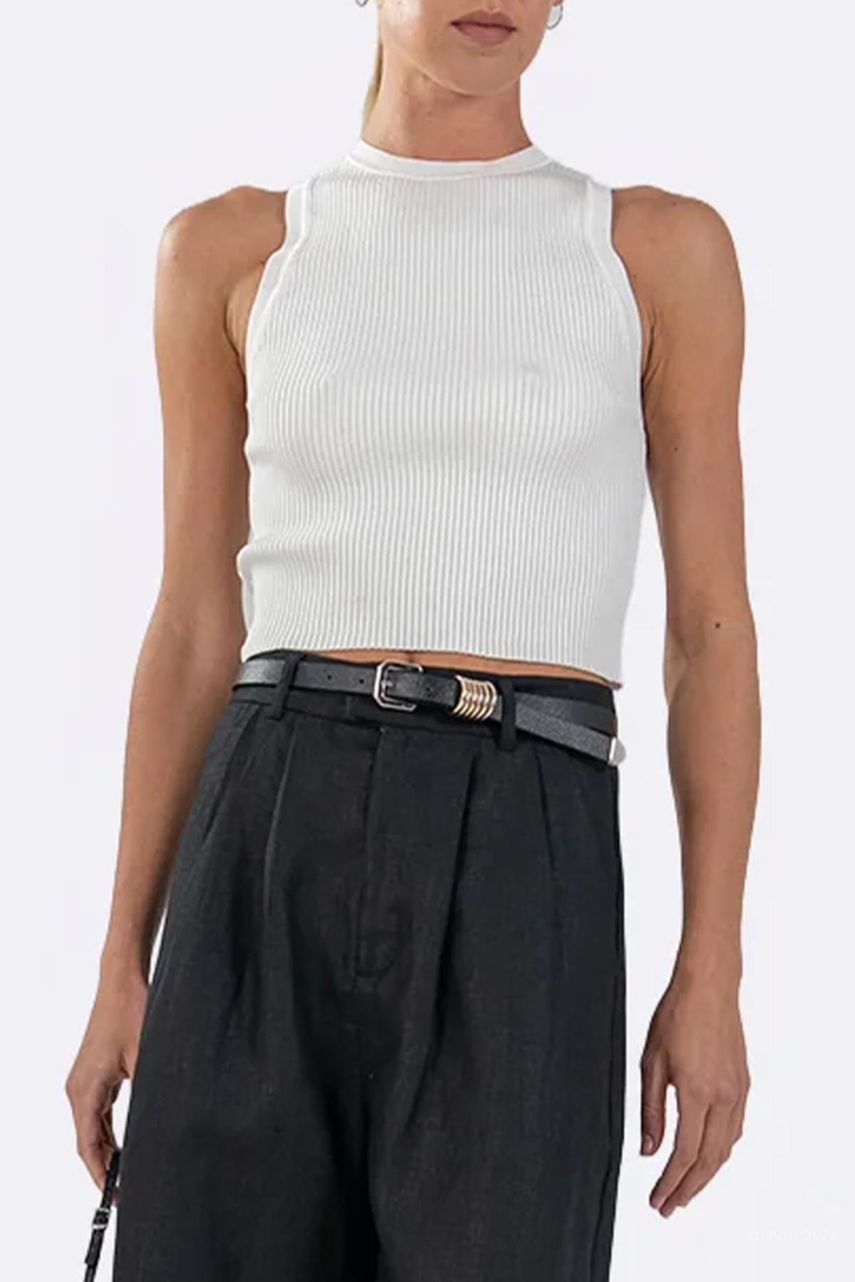 London Tank Top in Off White