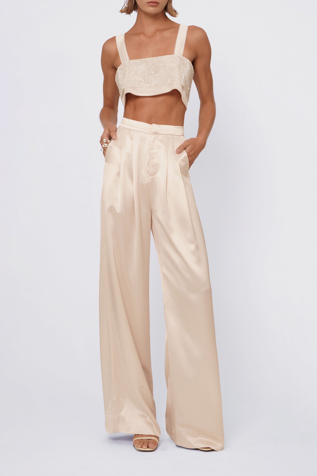 Paris Pant in Champagne - shop - olivia.com