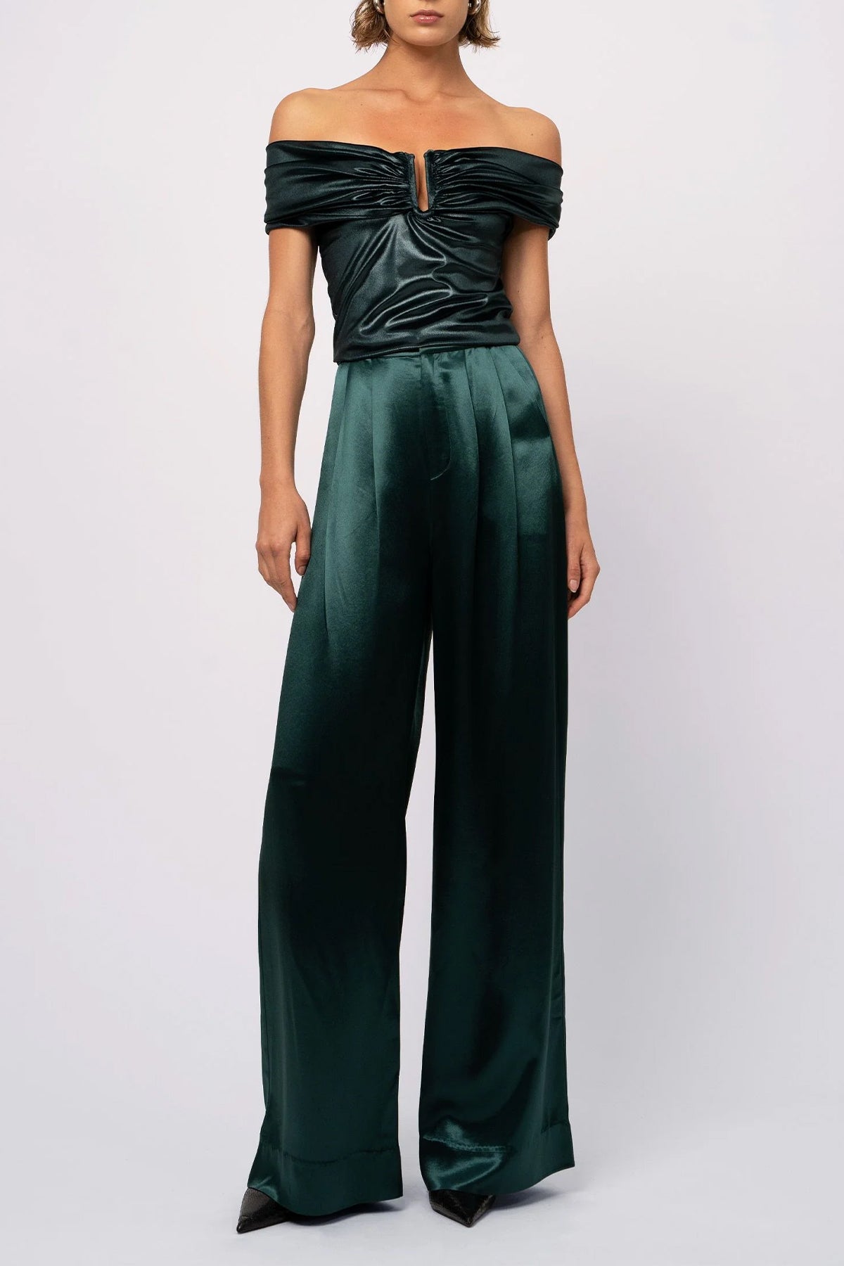 Paris Pant in Emerald - shop - olivia.com