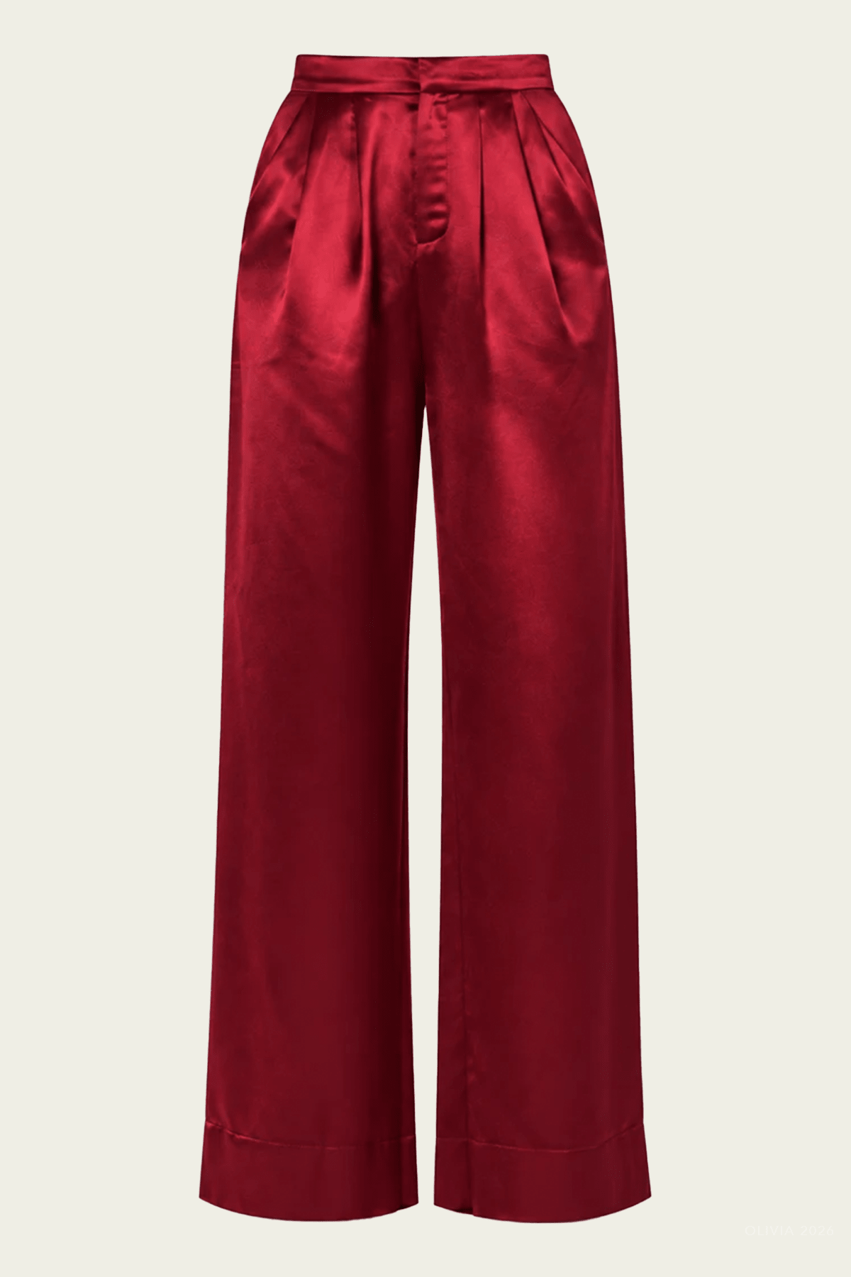 Paris Pant in Ruby - shop-olivia.com