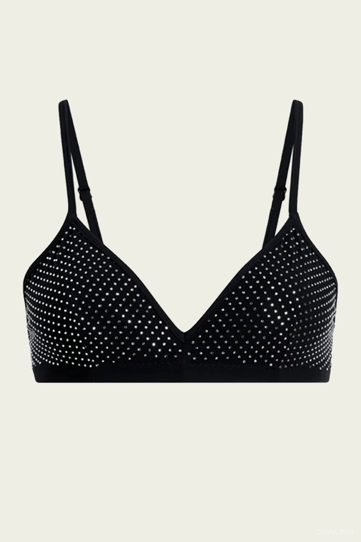 Party Starter Bralette in Crystal Black - shop - olivia.com