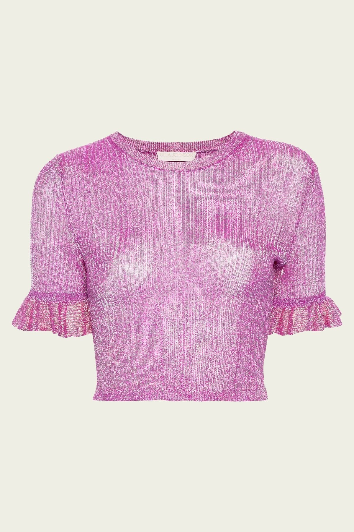 Patti Knitted Crop Top in Pink Opal - shop-olivia.com