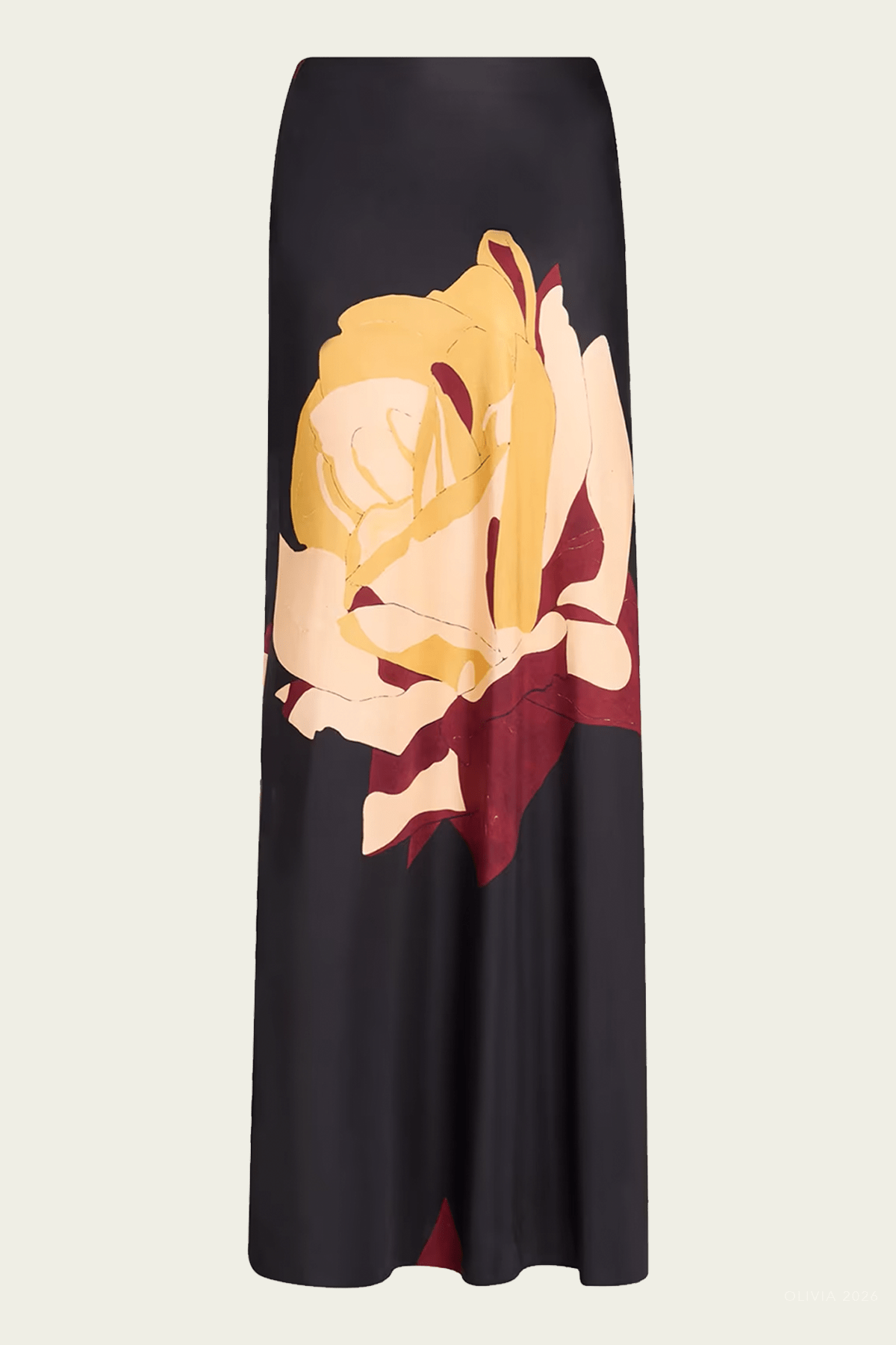 Pera Midi Skirt in Tropics Rose - shop-olivia.com
