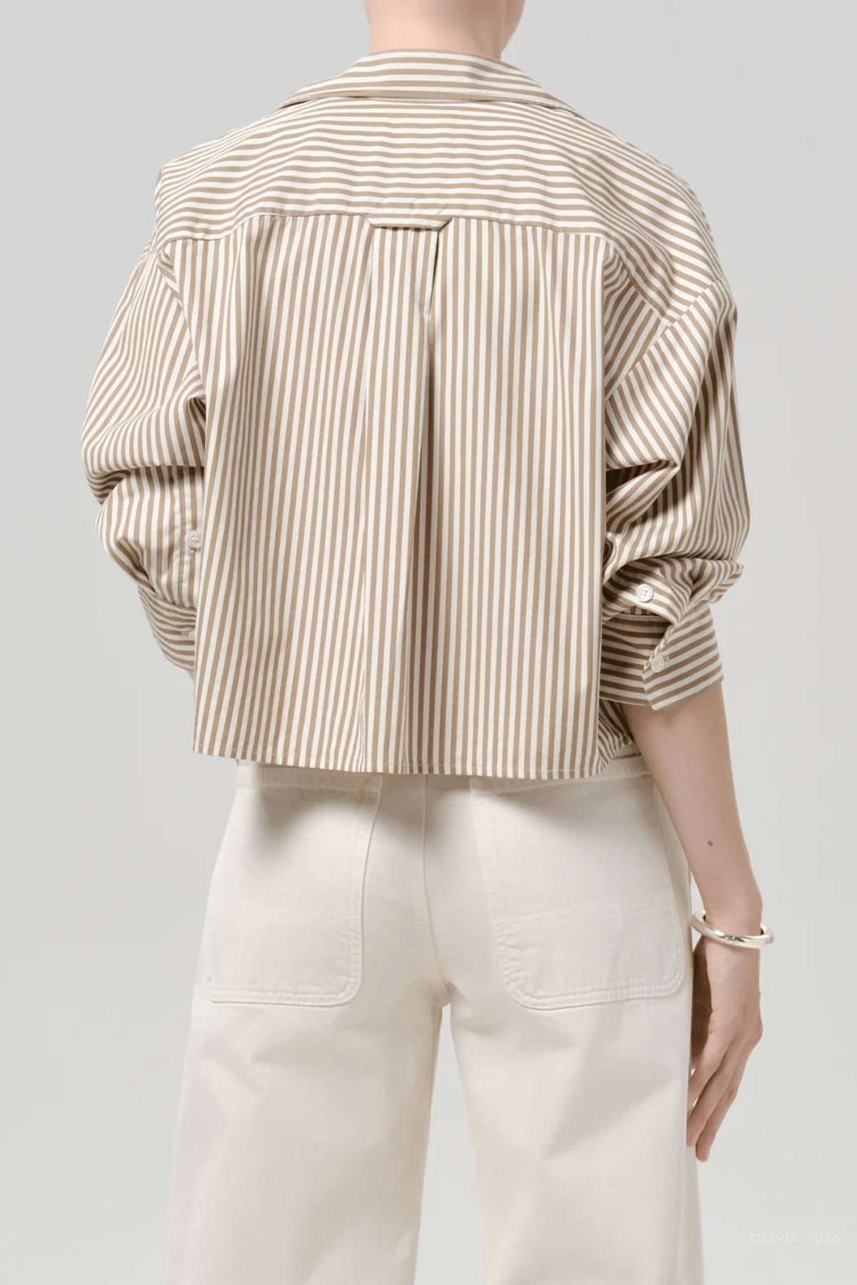 Petit Ami Shirt in Sandatlas Stripe - shop-olivia.com