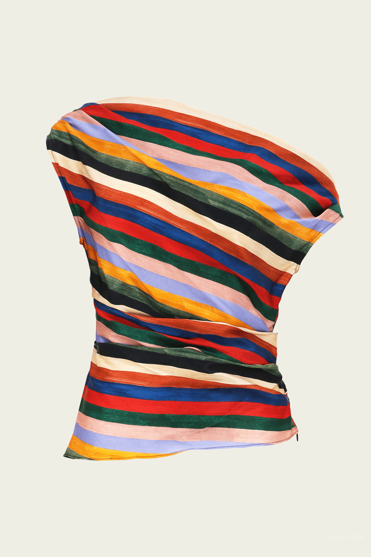 Phare Silk Top in Artist Stripe - shop - olivia.com