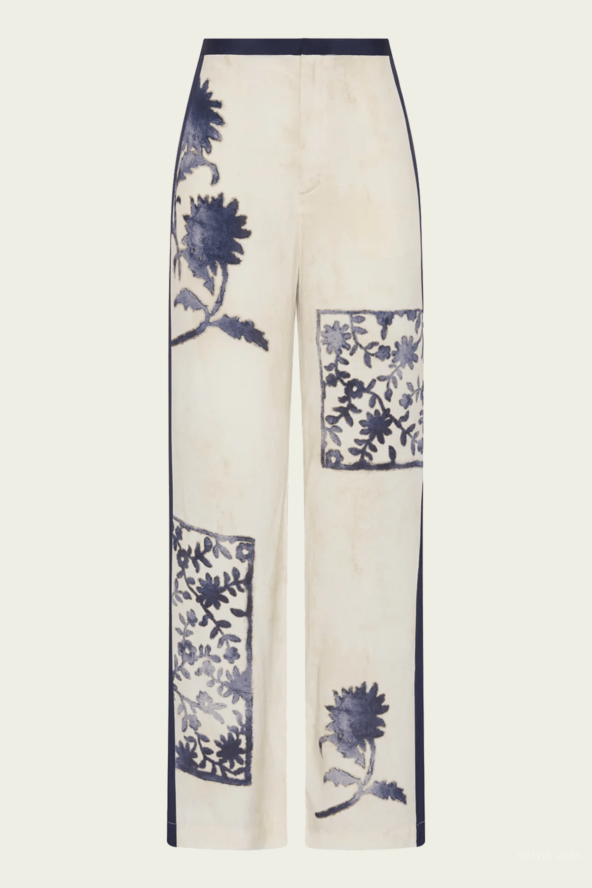Phillipa Trouser in Eira Midnight - shop-olivia.com